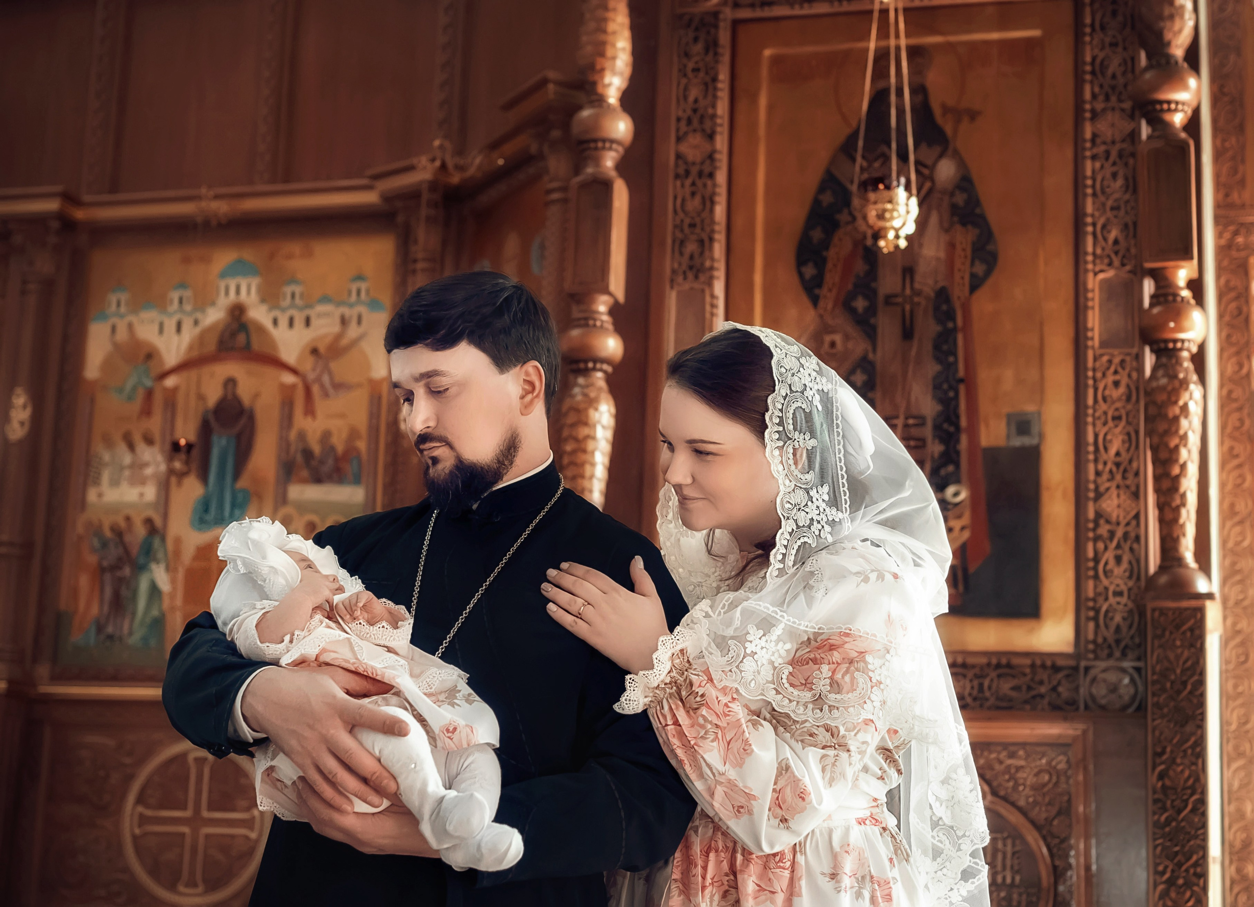 Крещение в Покровском (Феодосиевском) храме г. Тула. Церковный фотограф Севастополь