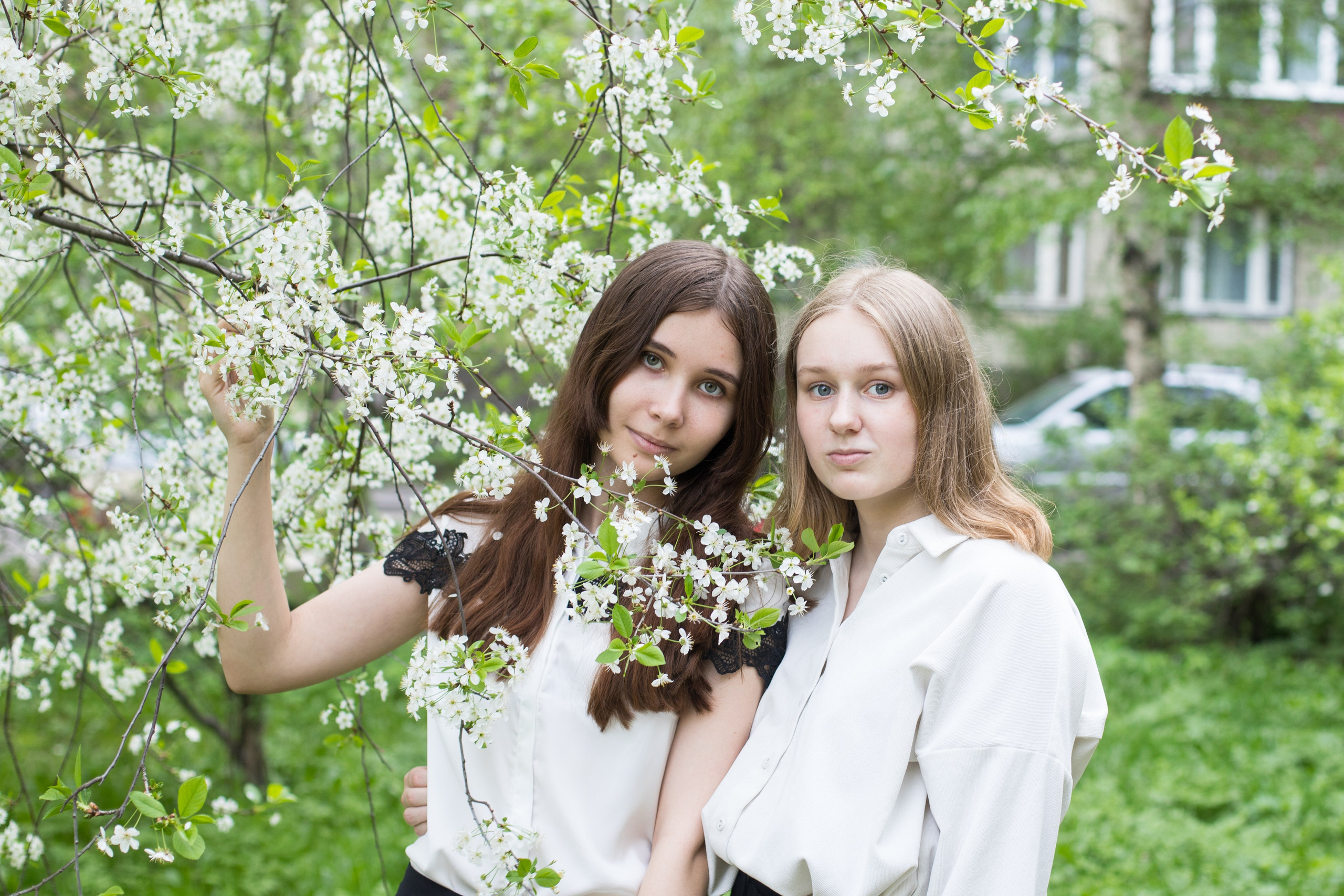 фотосессия школьников весной