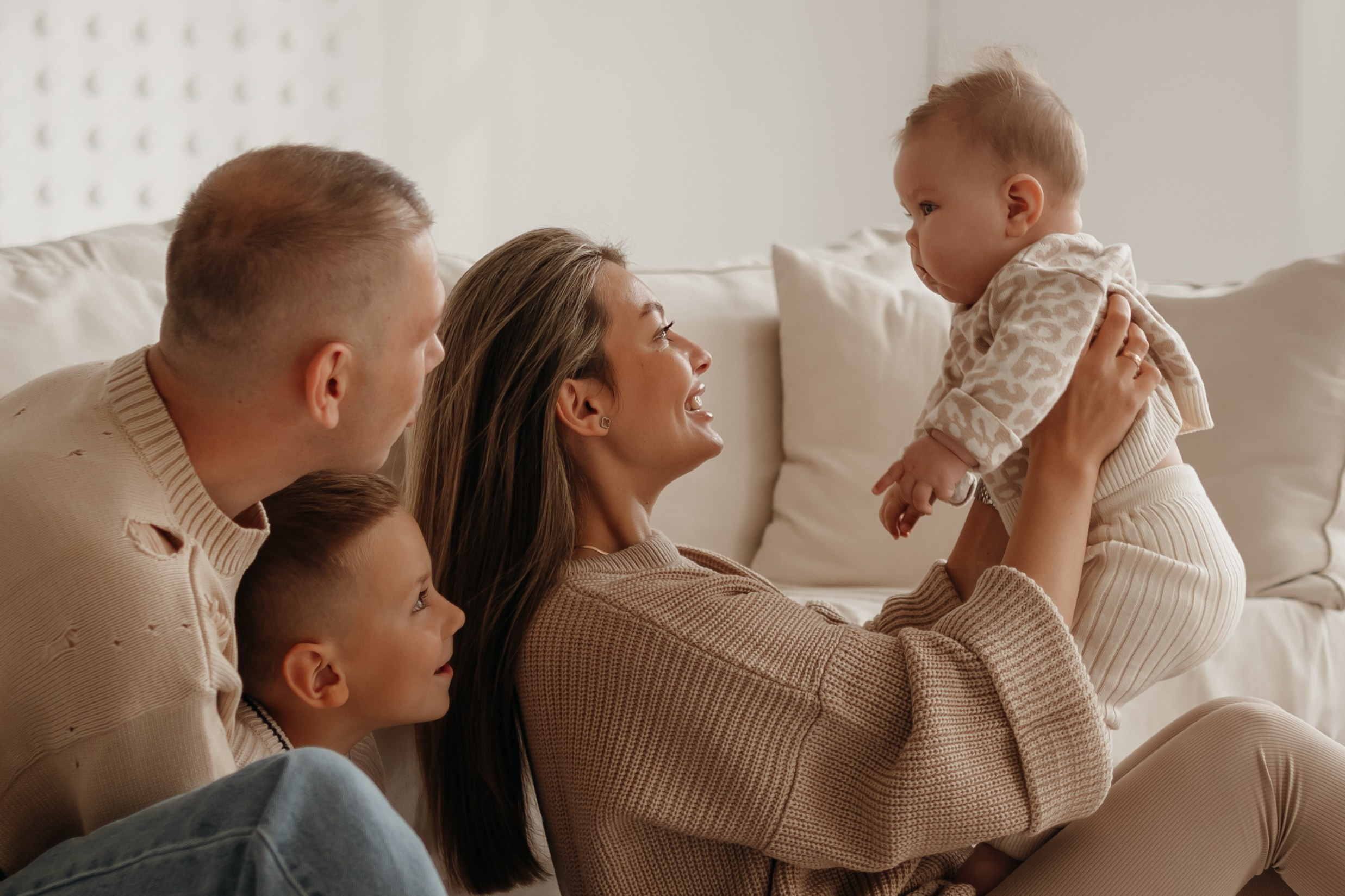 Семейная и детская фотосъемка в студии в Архангельске. Портретный и свадебный фотограф в Архангельске Елизавета Стрекаловская