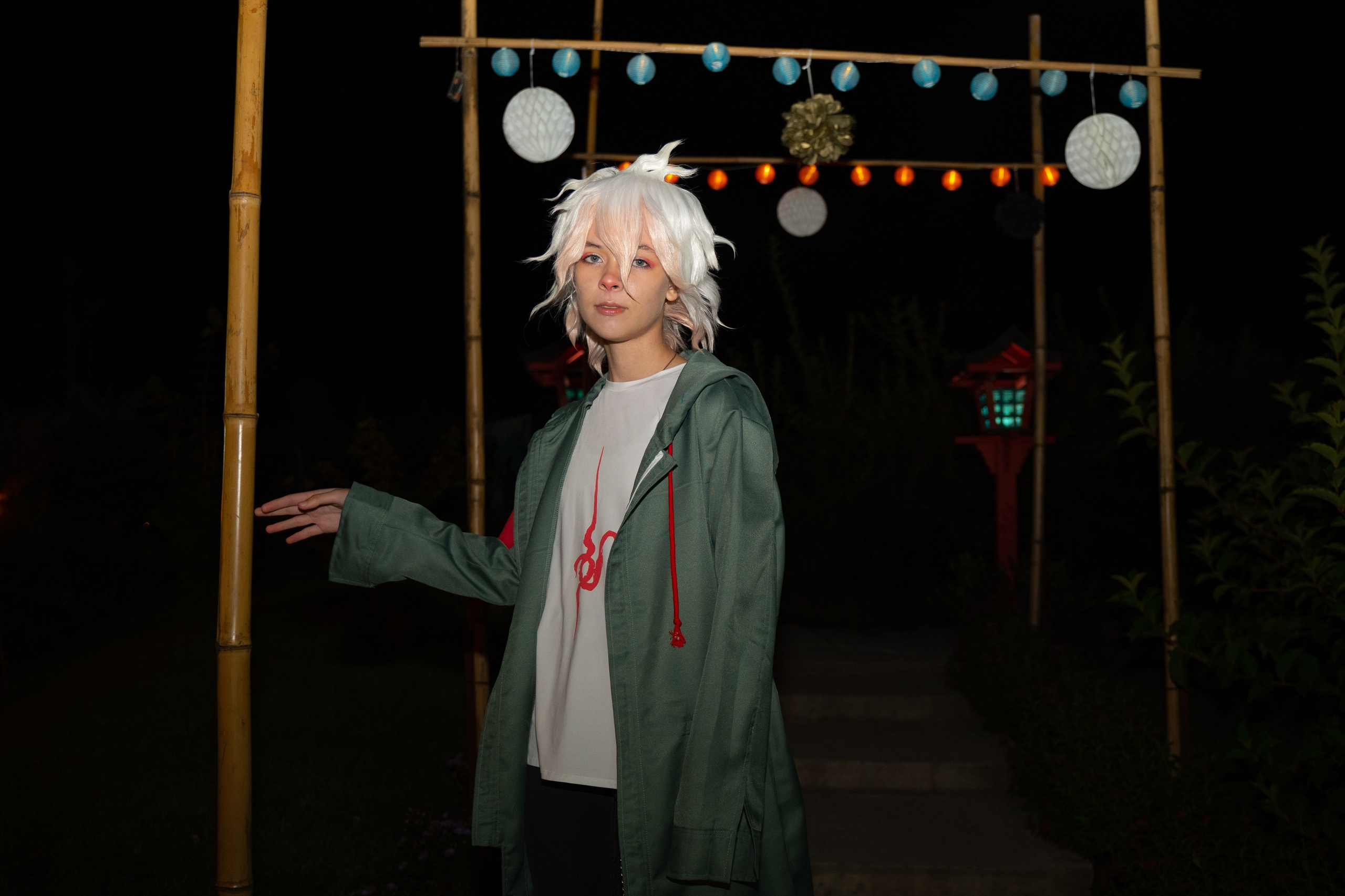 Комаэда Нагито данганронпа косплей в парке Эниси 