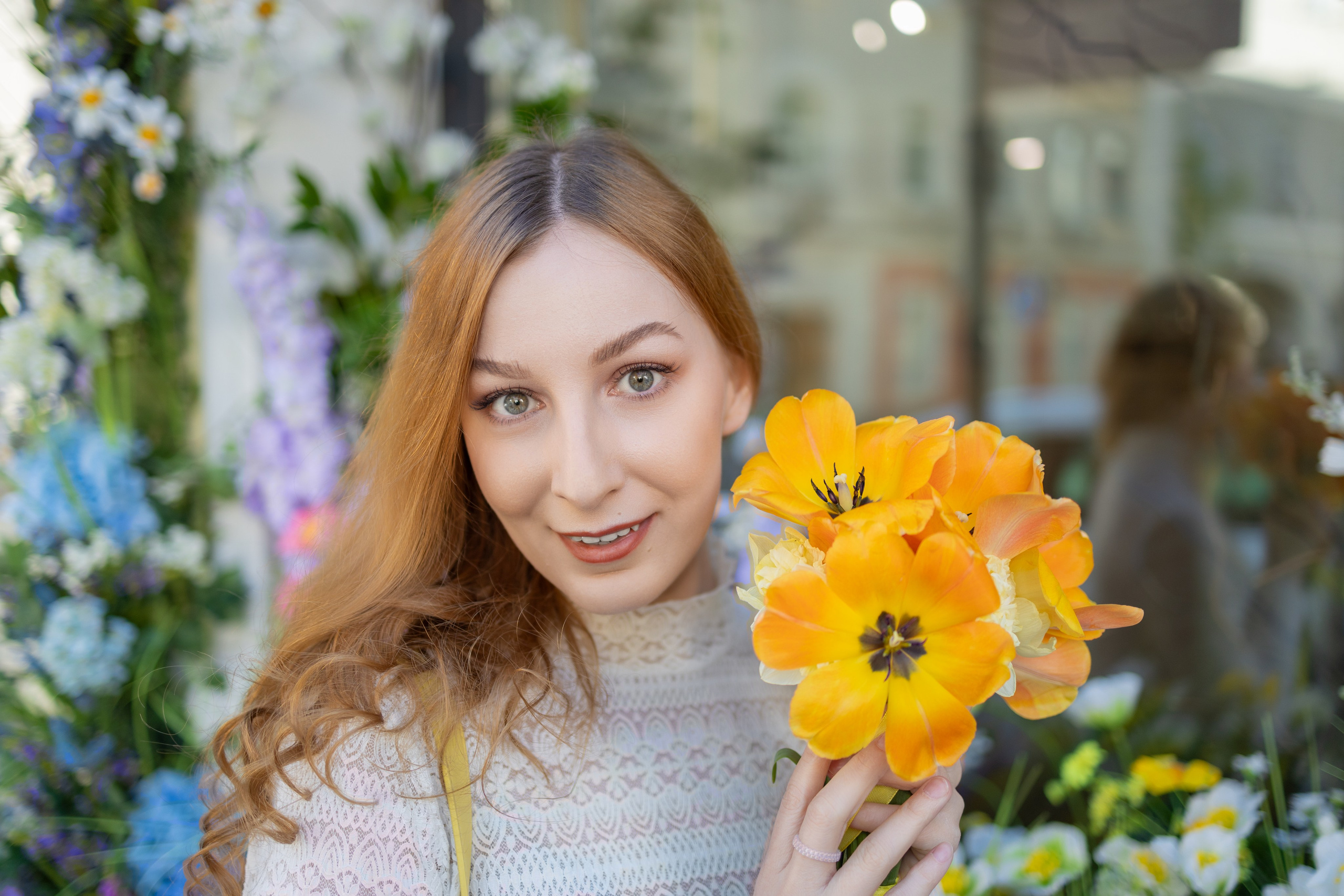 Весенняя прогулка с Еленой по Патриаршим. Репортажный, семейный и студийный фотограф в Москве Демин Алексей