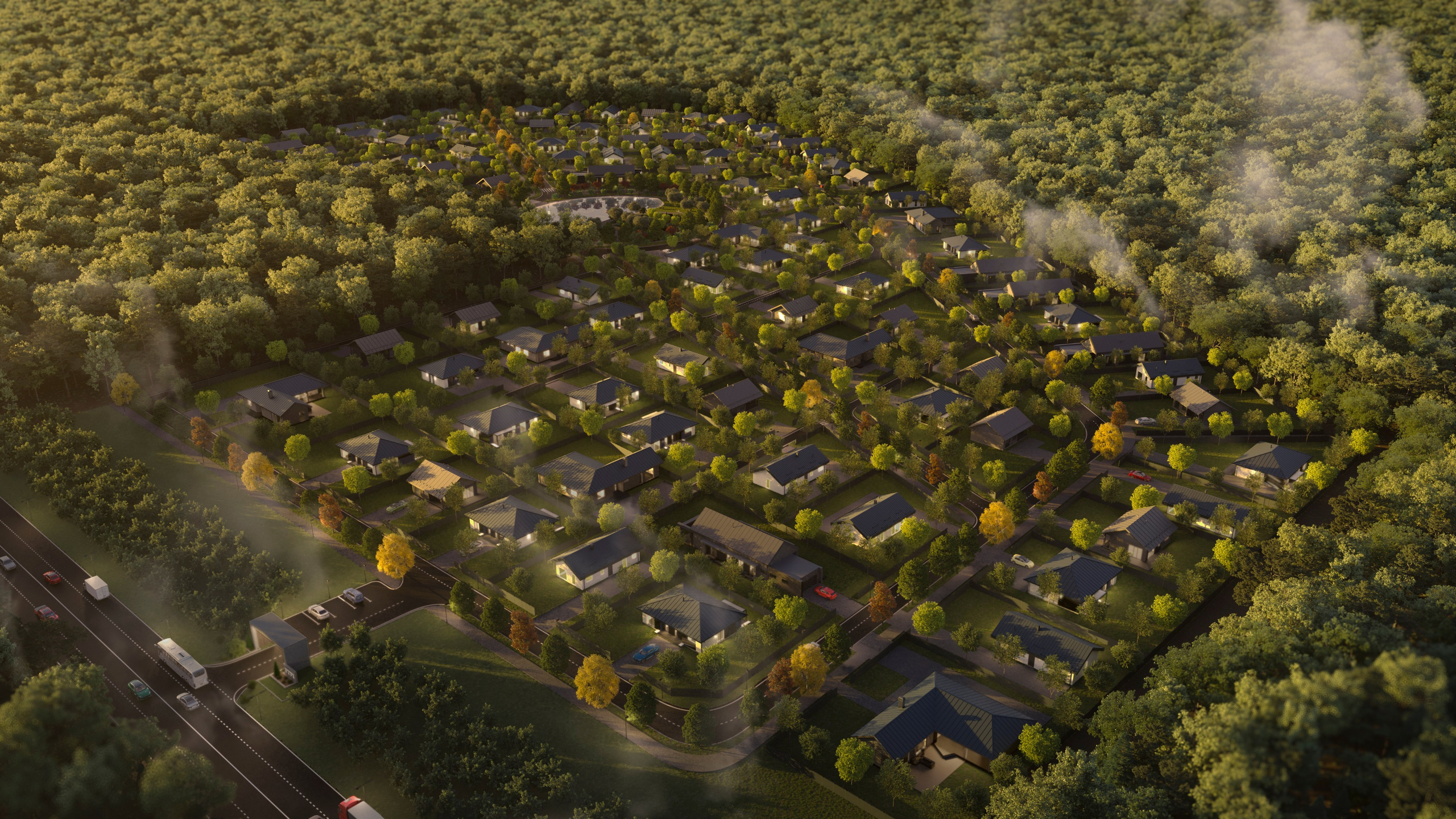 Коттеджный посёлок «Волошино Парк». Визуальный контент для недвижимости в Калининграде