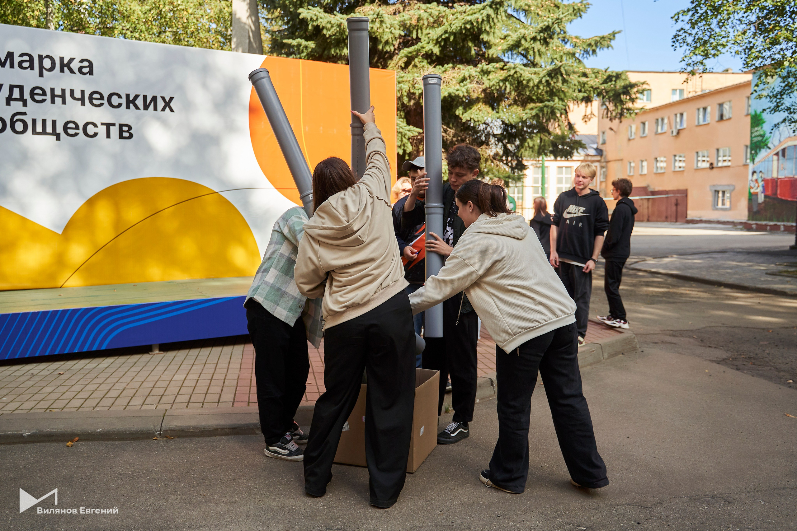 Мероприятие «Веревка» для первокурсников ННГАСУ. Репортажный фотограф Вилянов Евгений. Нижний Новгород