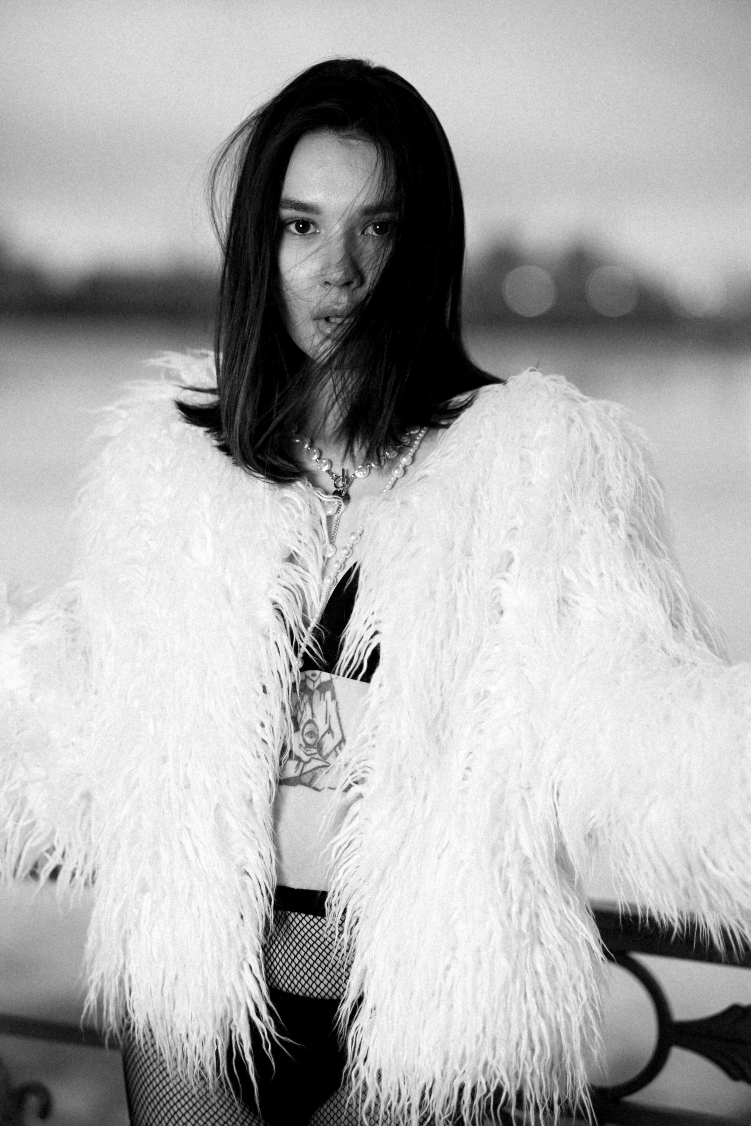 ЧБ. Индивидуальная женская съемка