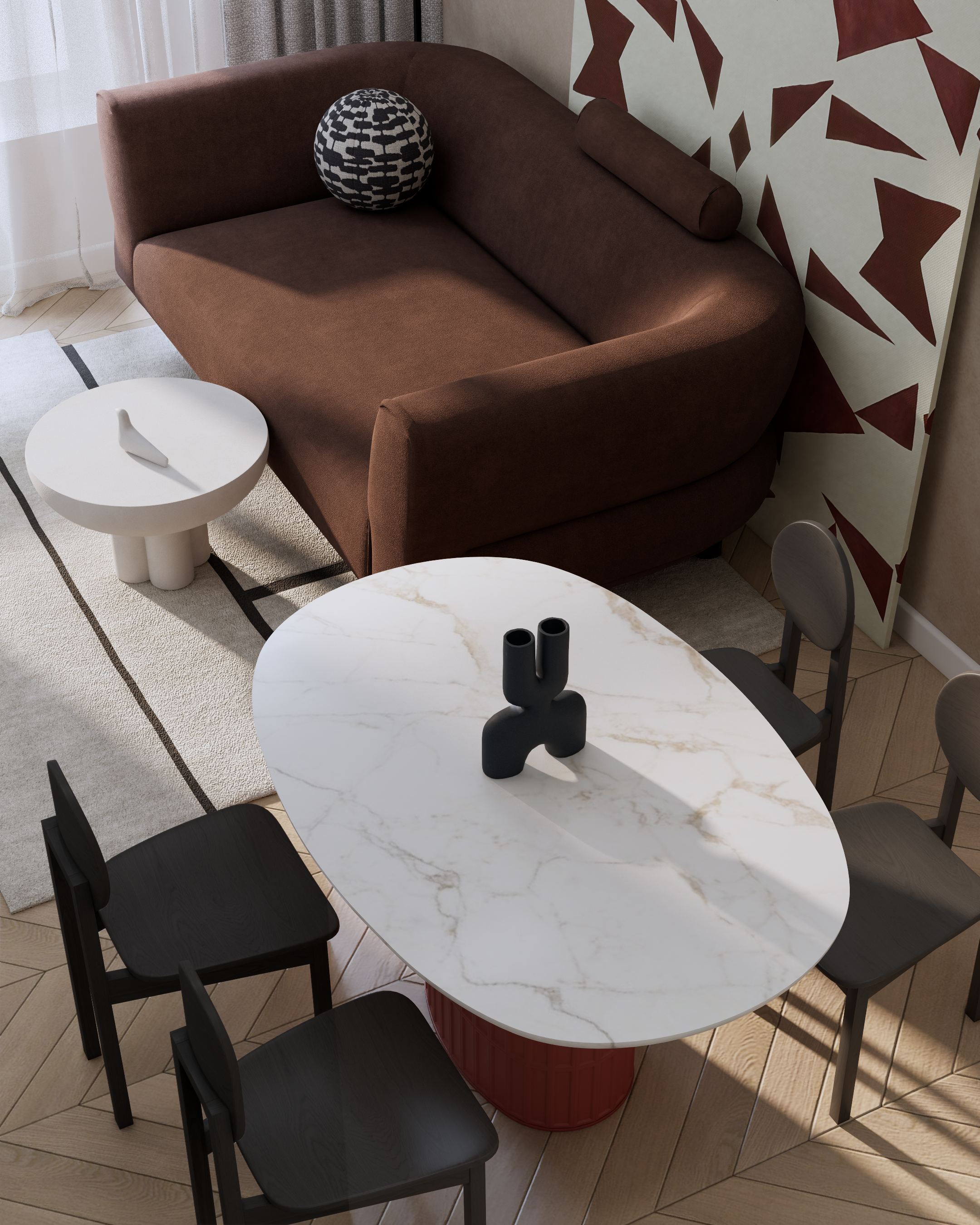 P.U.L.S.E Living Room | Design & Visualization. Интерьерная визуализация SketchUp+Enscape