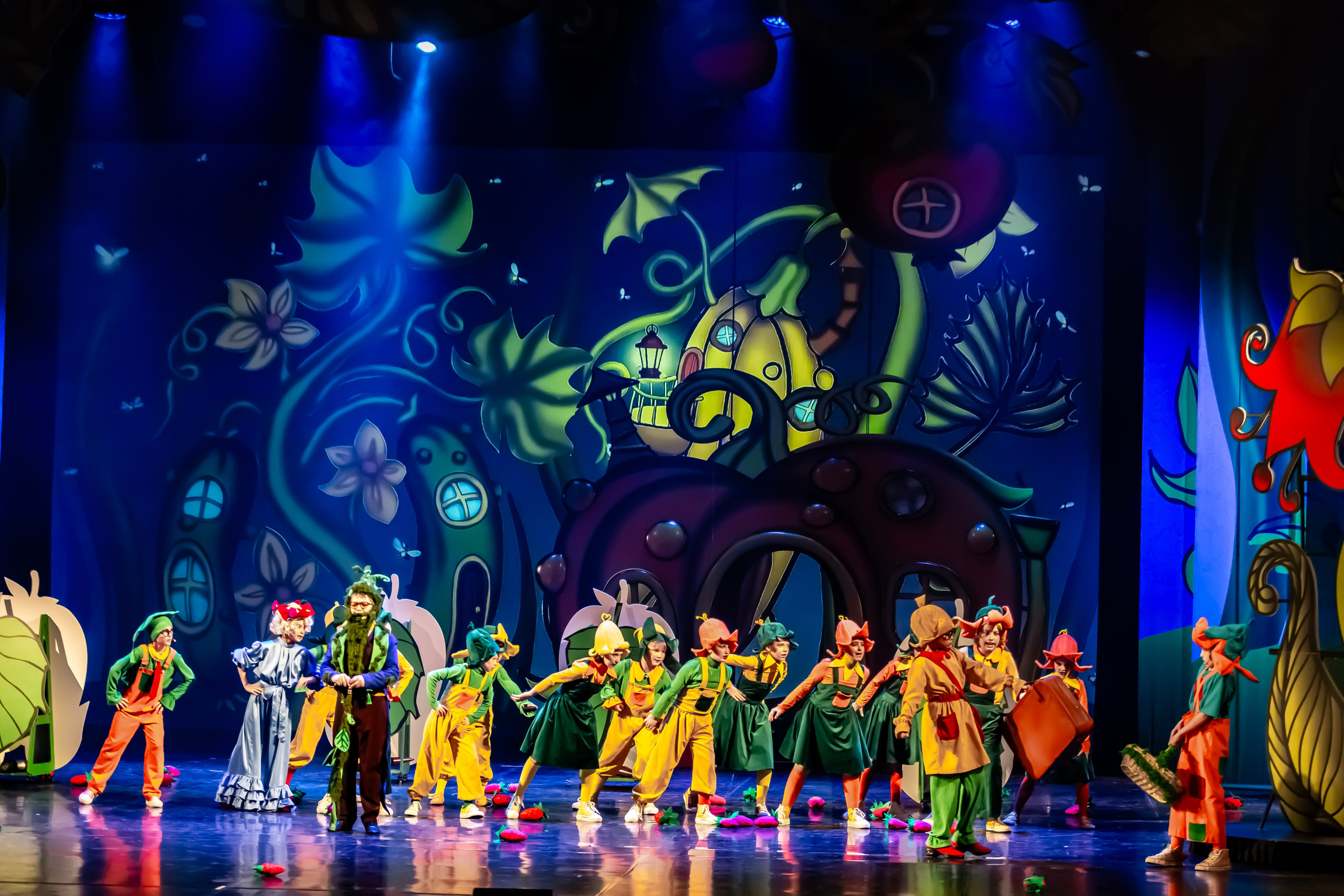 Мюзикл «Незнайка в царстве малюток» премьера Сочи солнышки и Сочи Соло. Фотограф в Сочи Юрий Шептаев