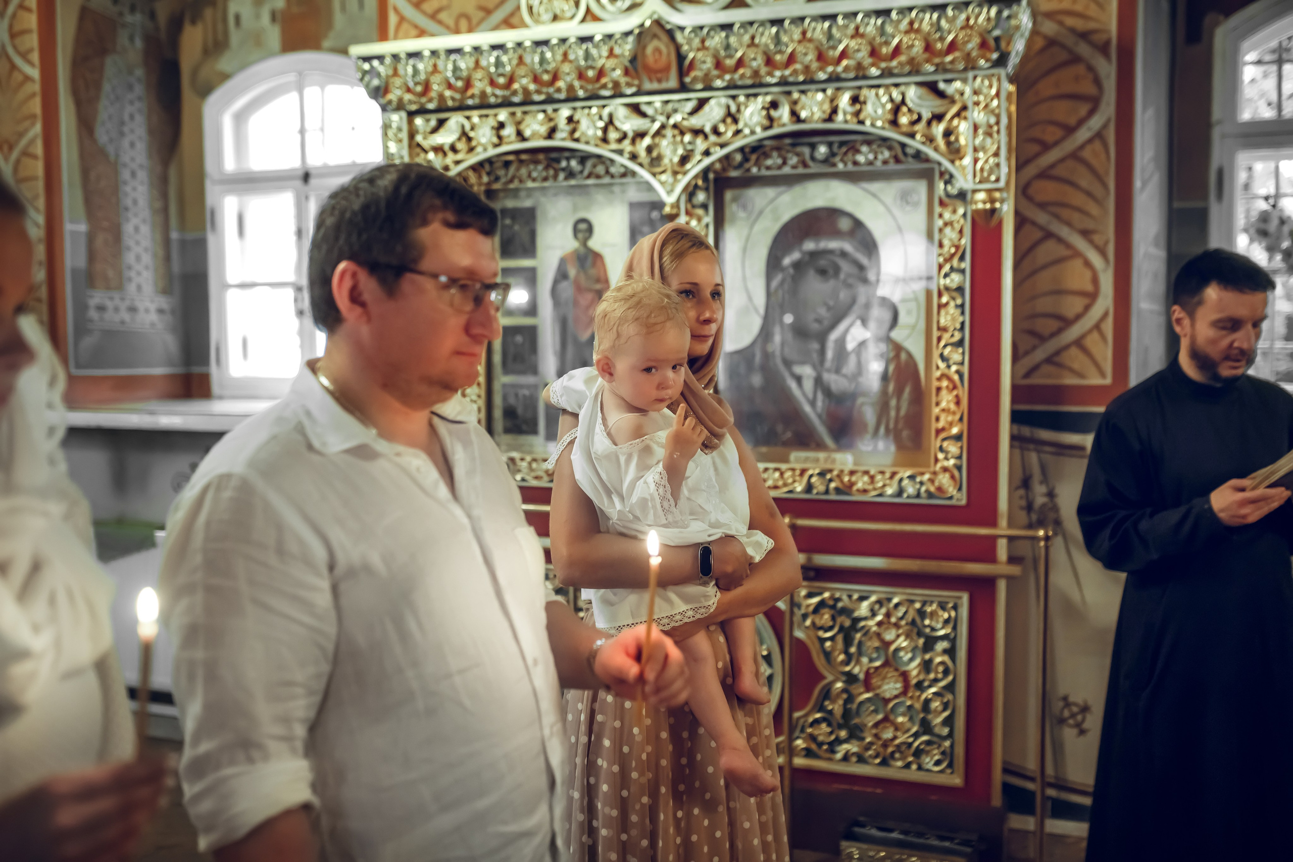 Крещение Яны. Фотограф на Крещение, семейный фотограф в Москве