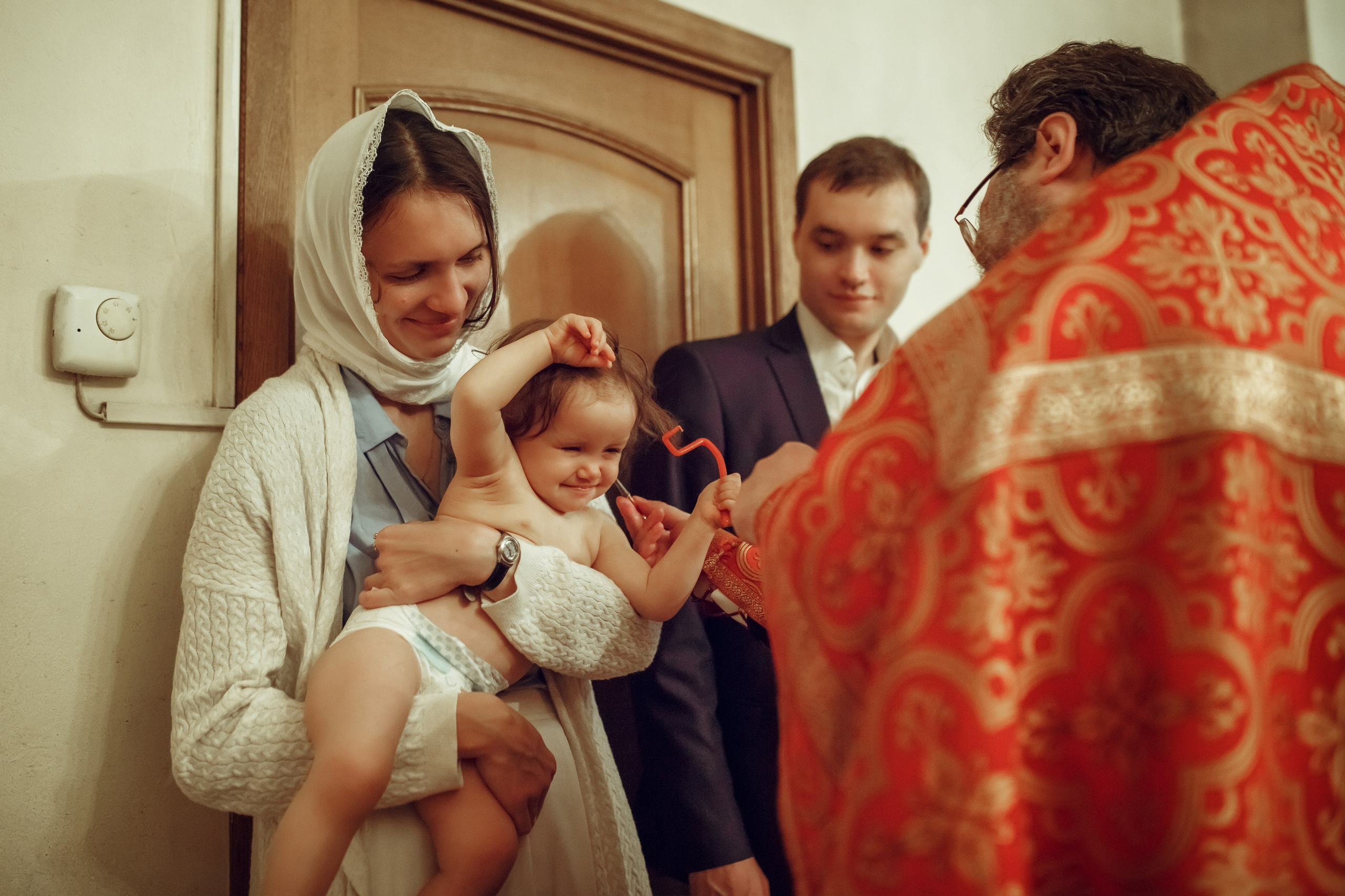 Крещение Даши. Фотограф на Крещение, семейный фотограф в Москве