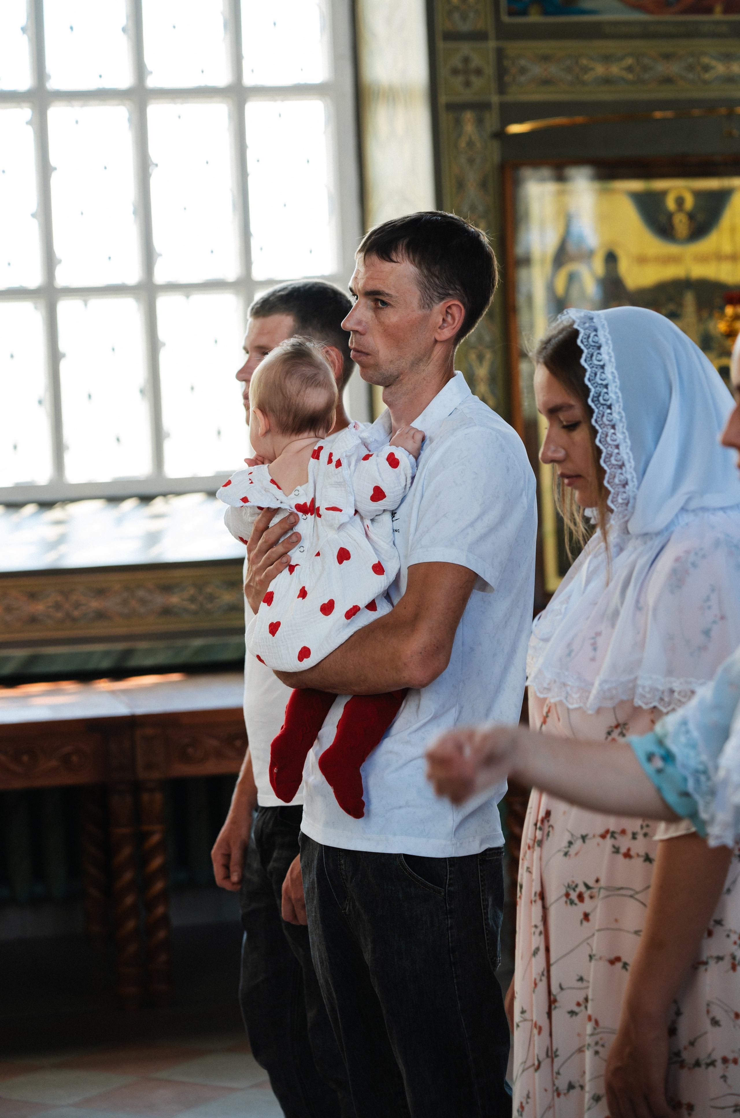 Таинство Крещения Дарьи (Храм Преполовения Пятидесятницы). Фотограф Ярута Оксана / Ростов-на-Дону