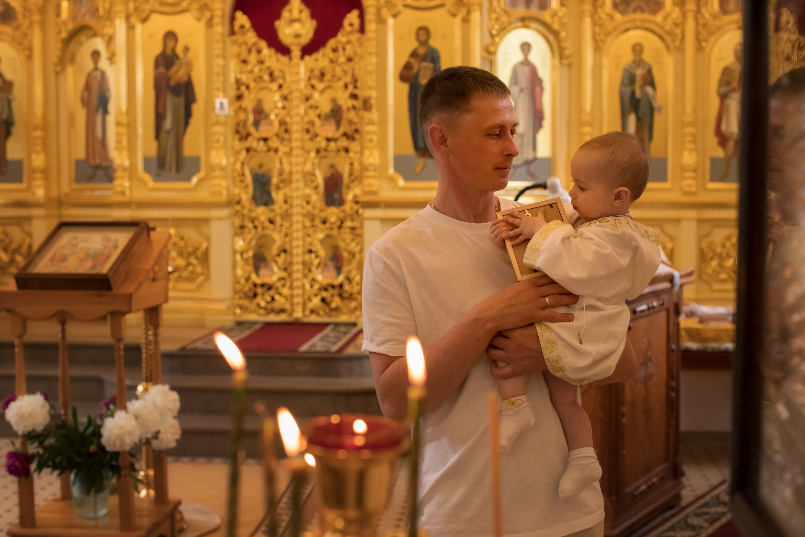 Таинство Крещения Мирона. Семейный и детский фотограф в Саратове Полина Коткина