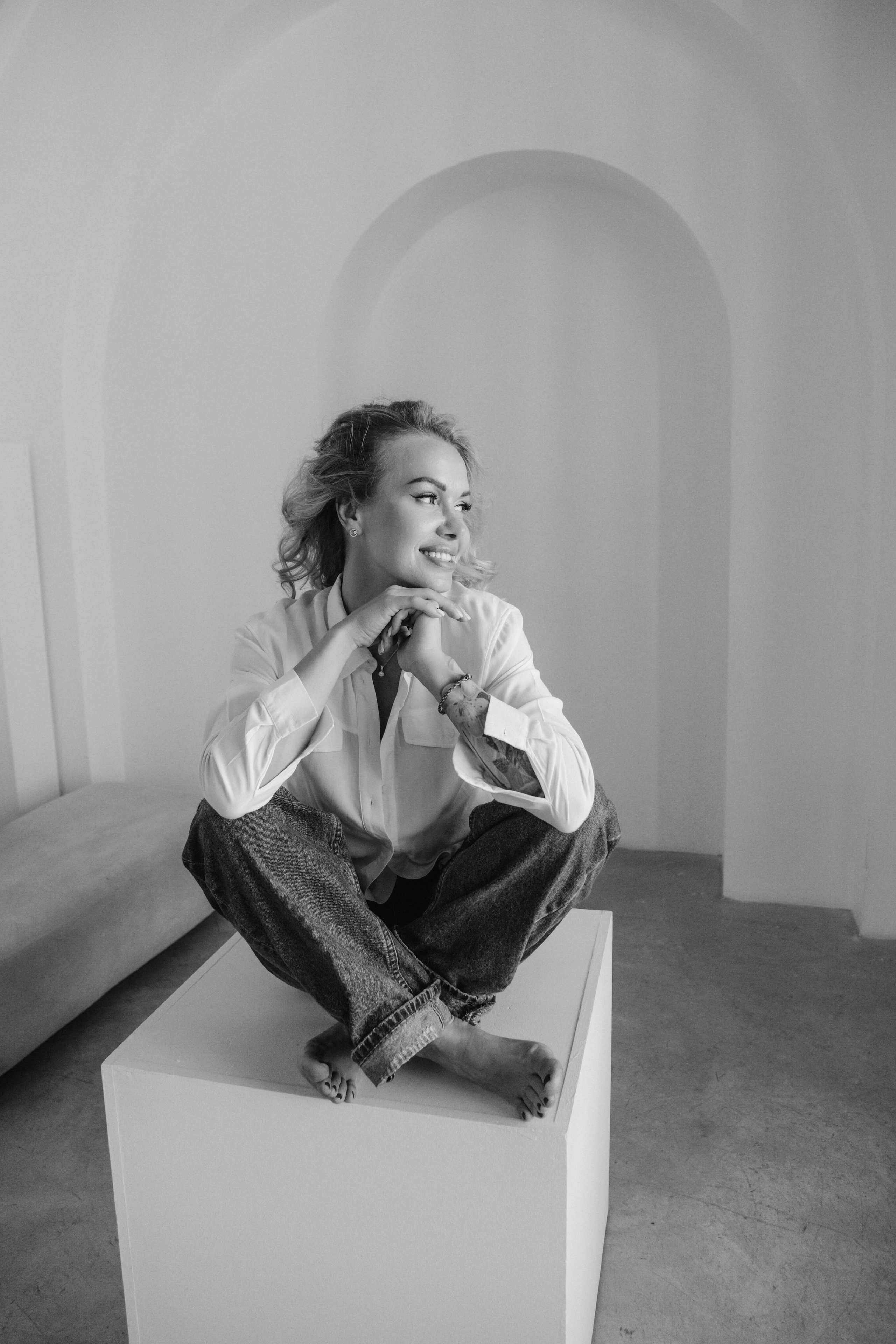 Олеся. Фотосессия на улице и в студии. Фотограф Ксения Третьякова, Санкт-Петербург