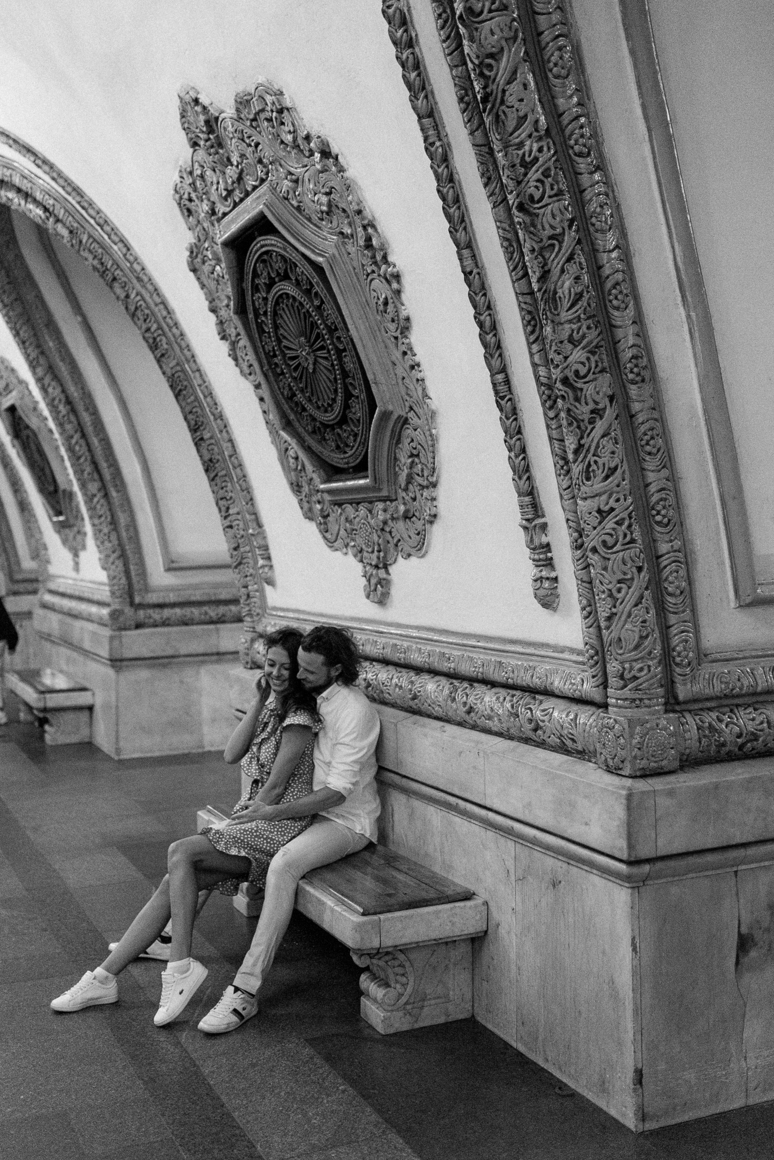 Lovestory в метро. Семейный фотограф в Москве Екатерина Север