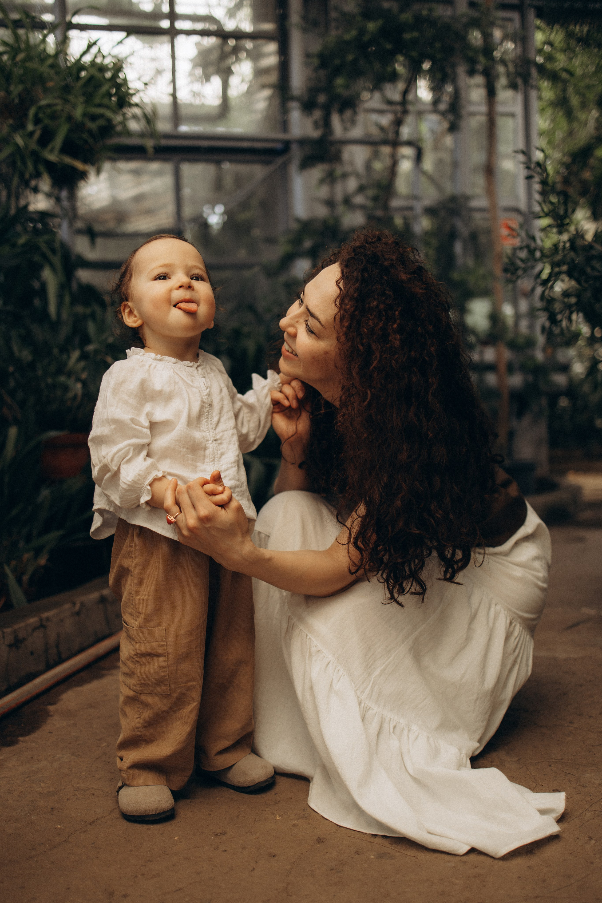 Прогулка по оранжерее. Семейный фотограф в Москве Ксения Аганина