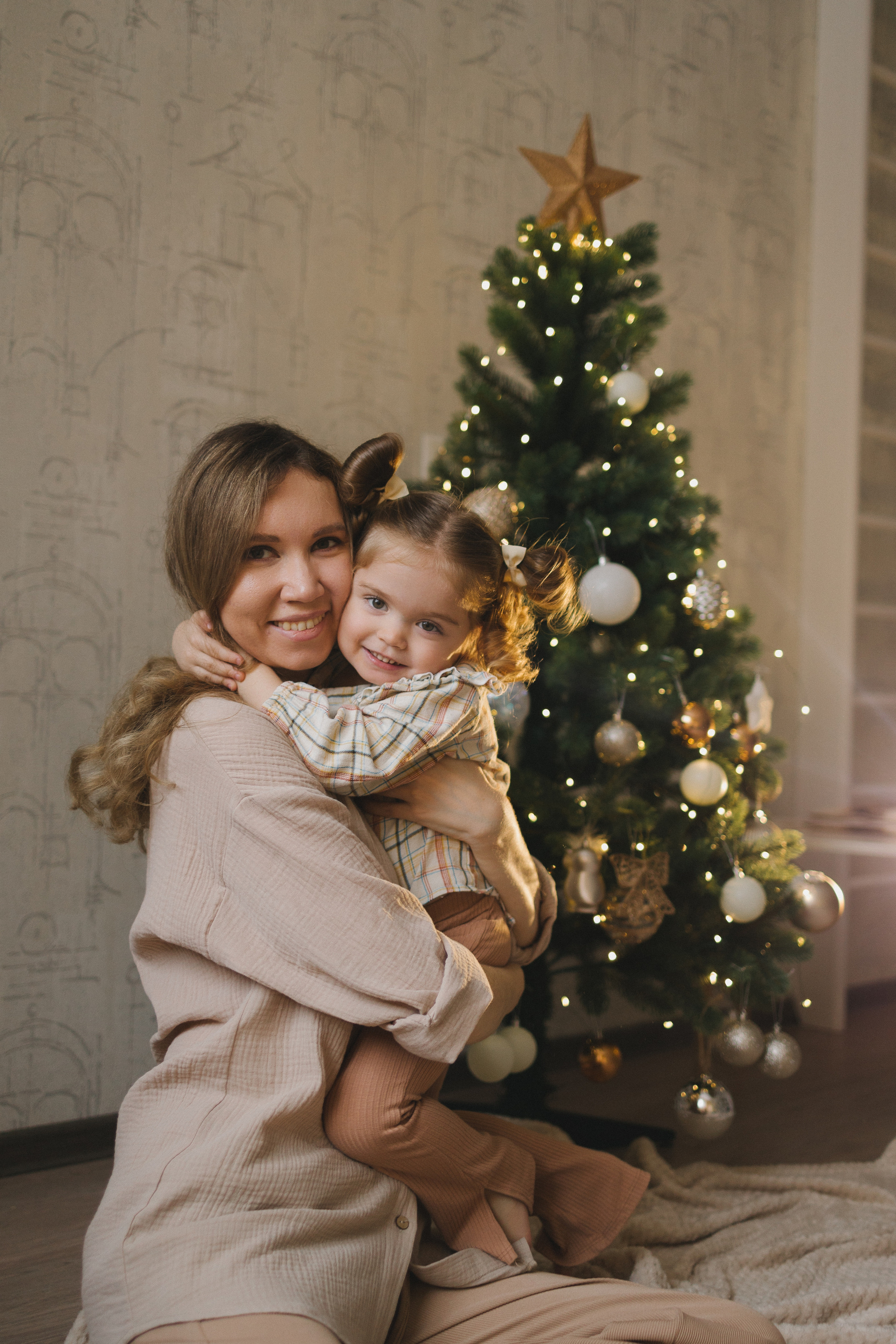 Яна и её семья. Новогодняя съёмка. Семейный фотограф Мария Маркова Москва и Одинцово