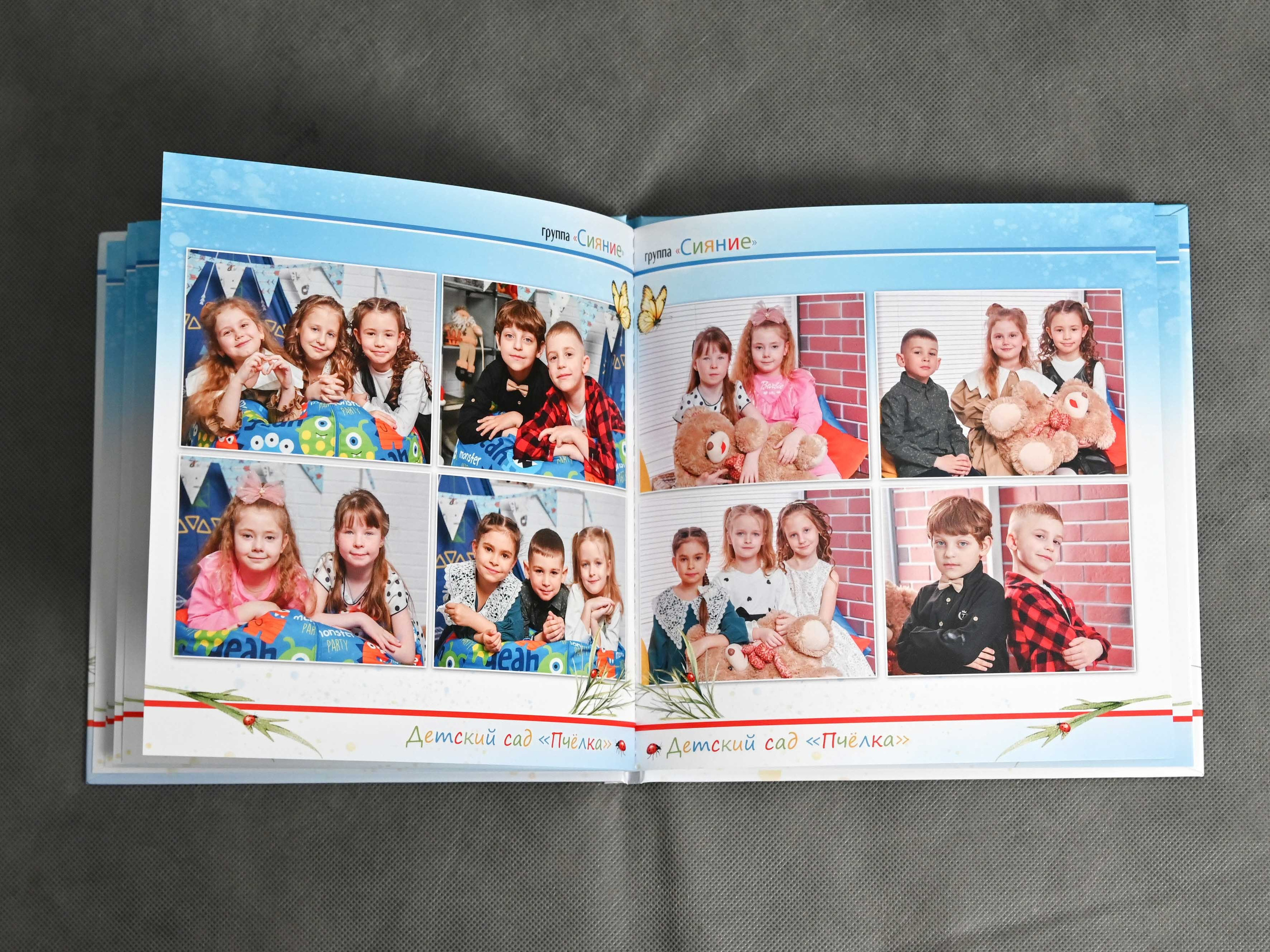 Книга с мягкими журнальными страницами 23×23см. Количество страниц — 16. Цена -2300р. Школьные фотоальбомы в Мичуринске