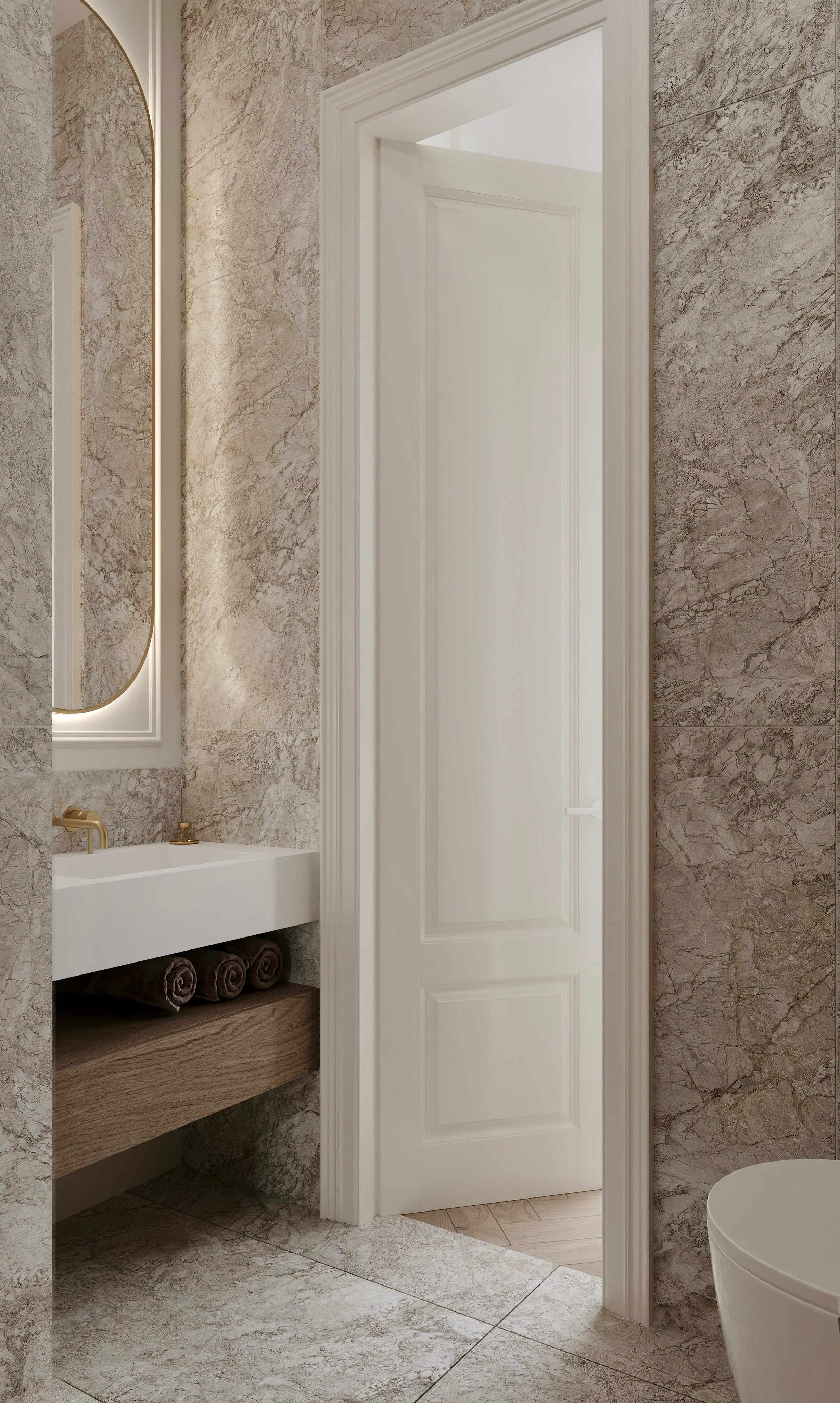 Нагатино Айленд 85 м². 3D Визуализация интерьера