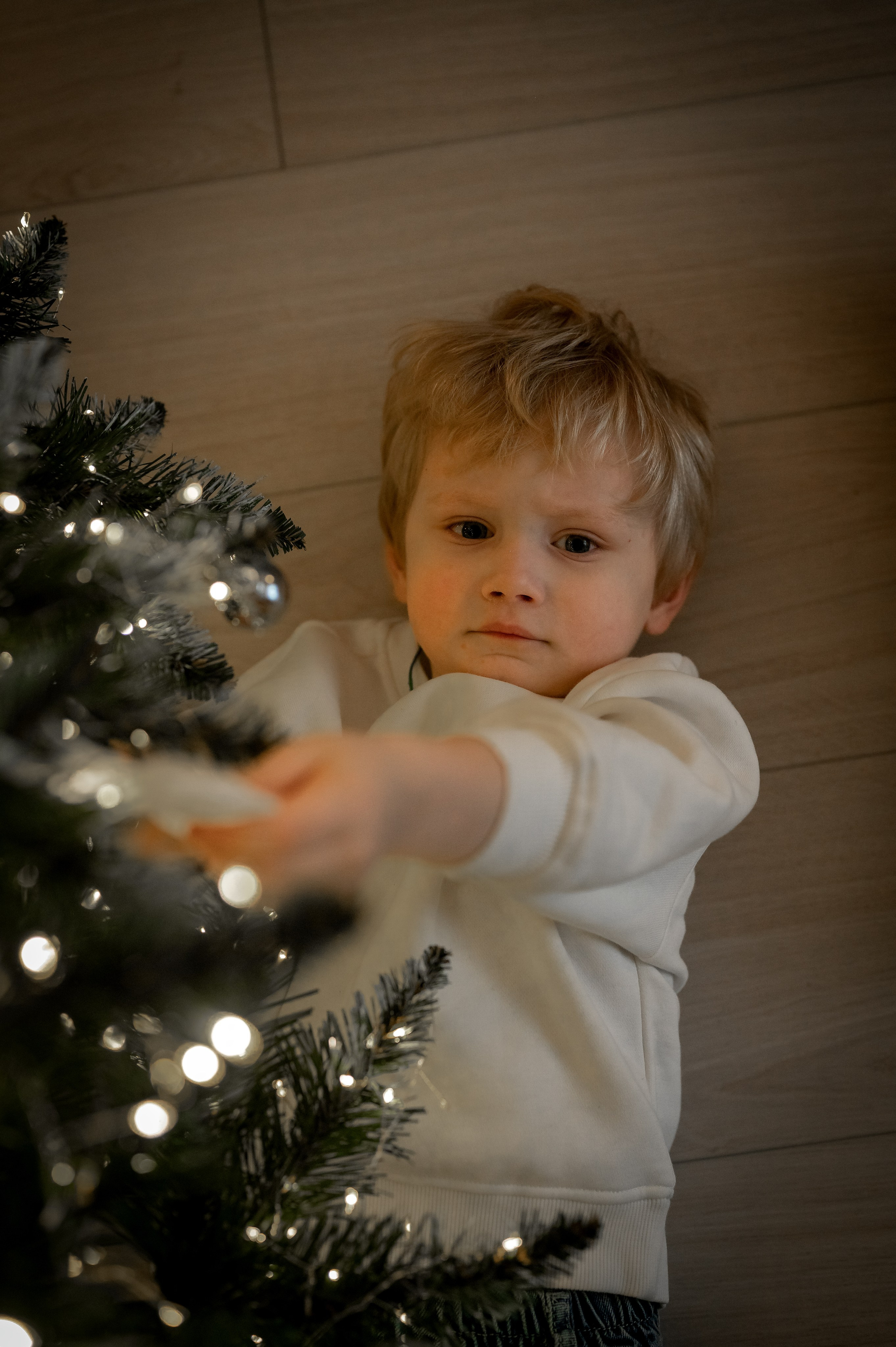 Домашняя новогодняя фотосессия. Фотограф новорождённых, семейный, школьный в городе Калуге Евгения