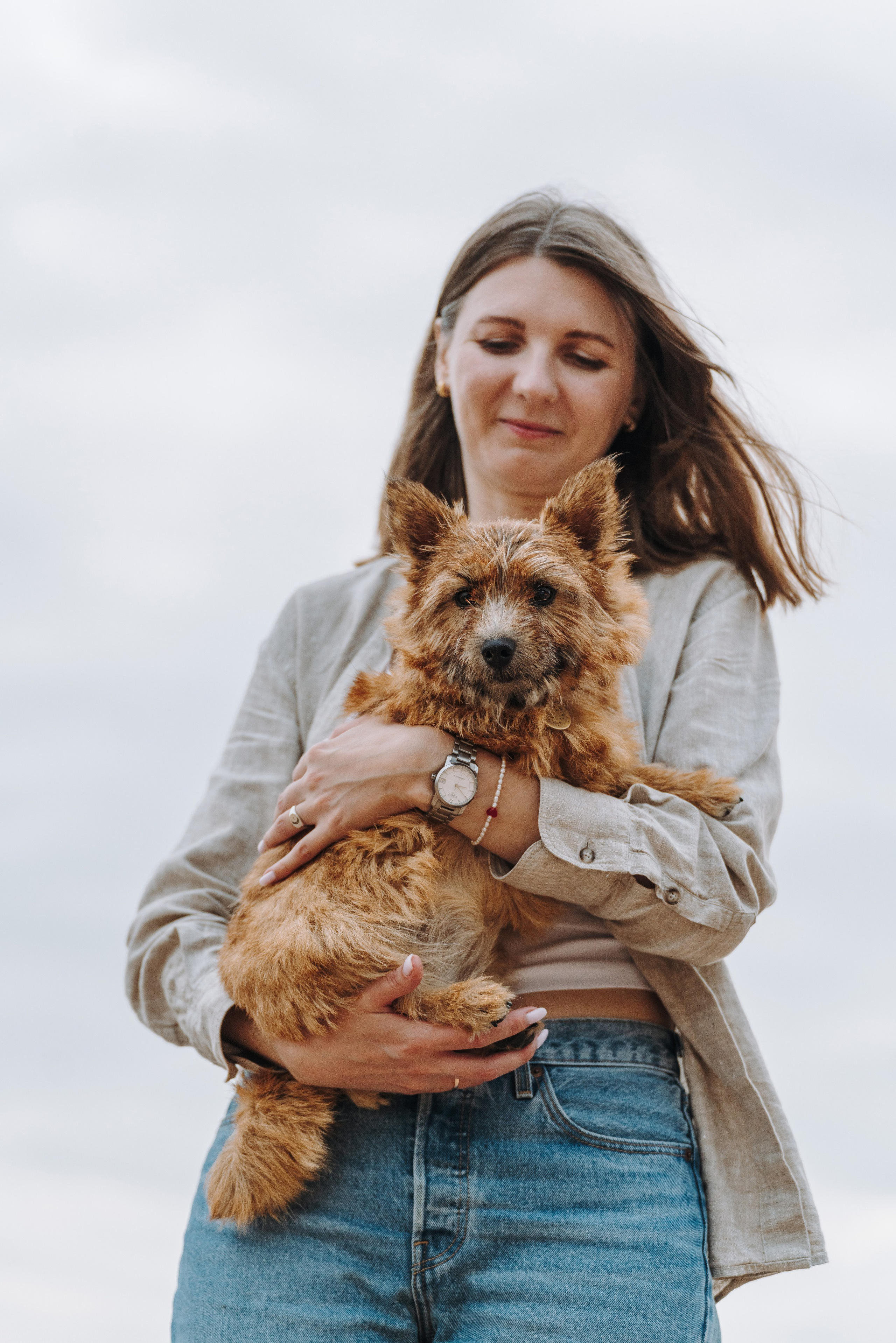 Семейная фотосессия с собакой Спб. Фотограф анималист в Спб недорого Олеся Майорова