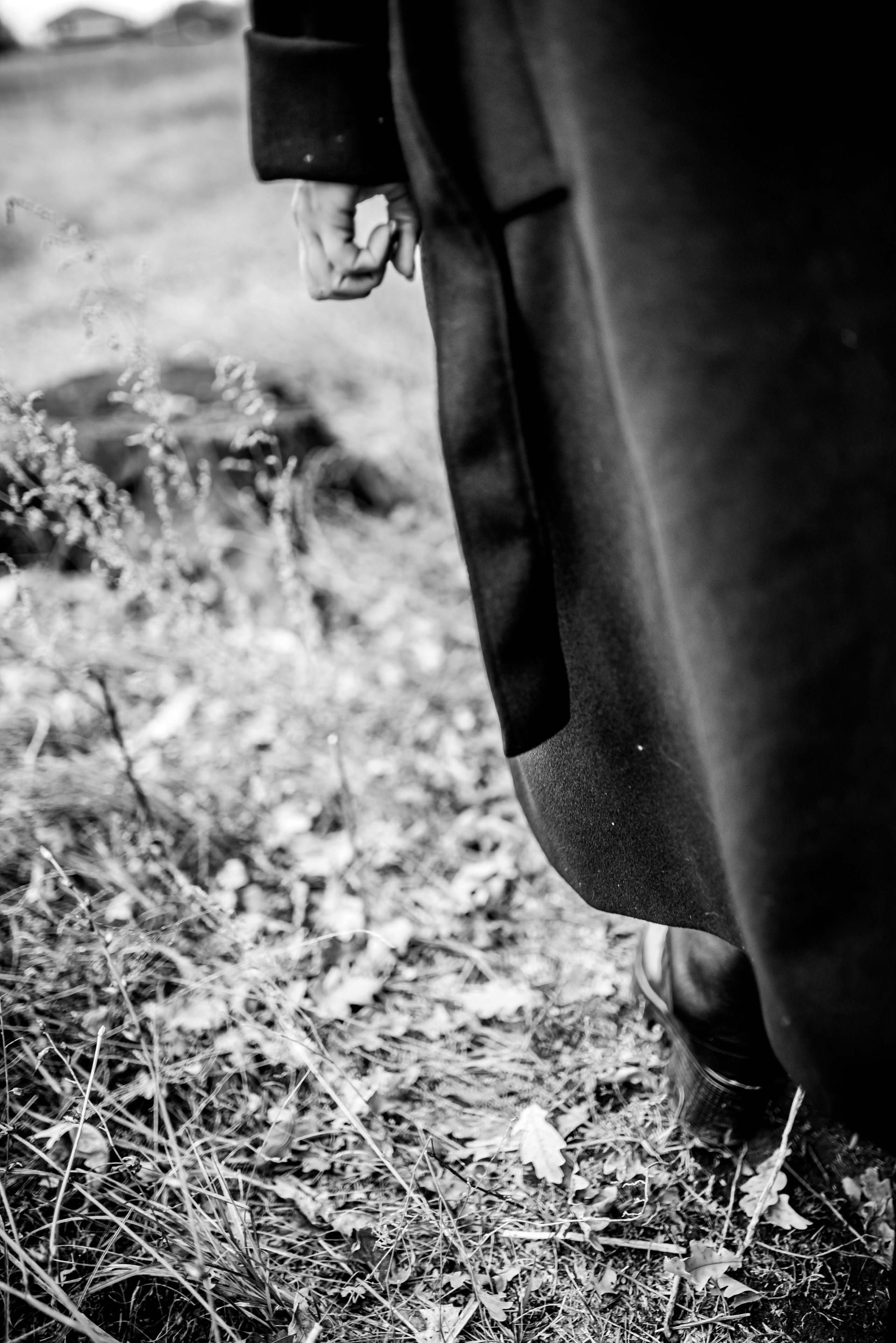 Осенняя чб фотосессия для жены в Волгограде. Фотограф в Волгограде и Волжском Александр Горбань