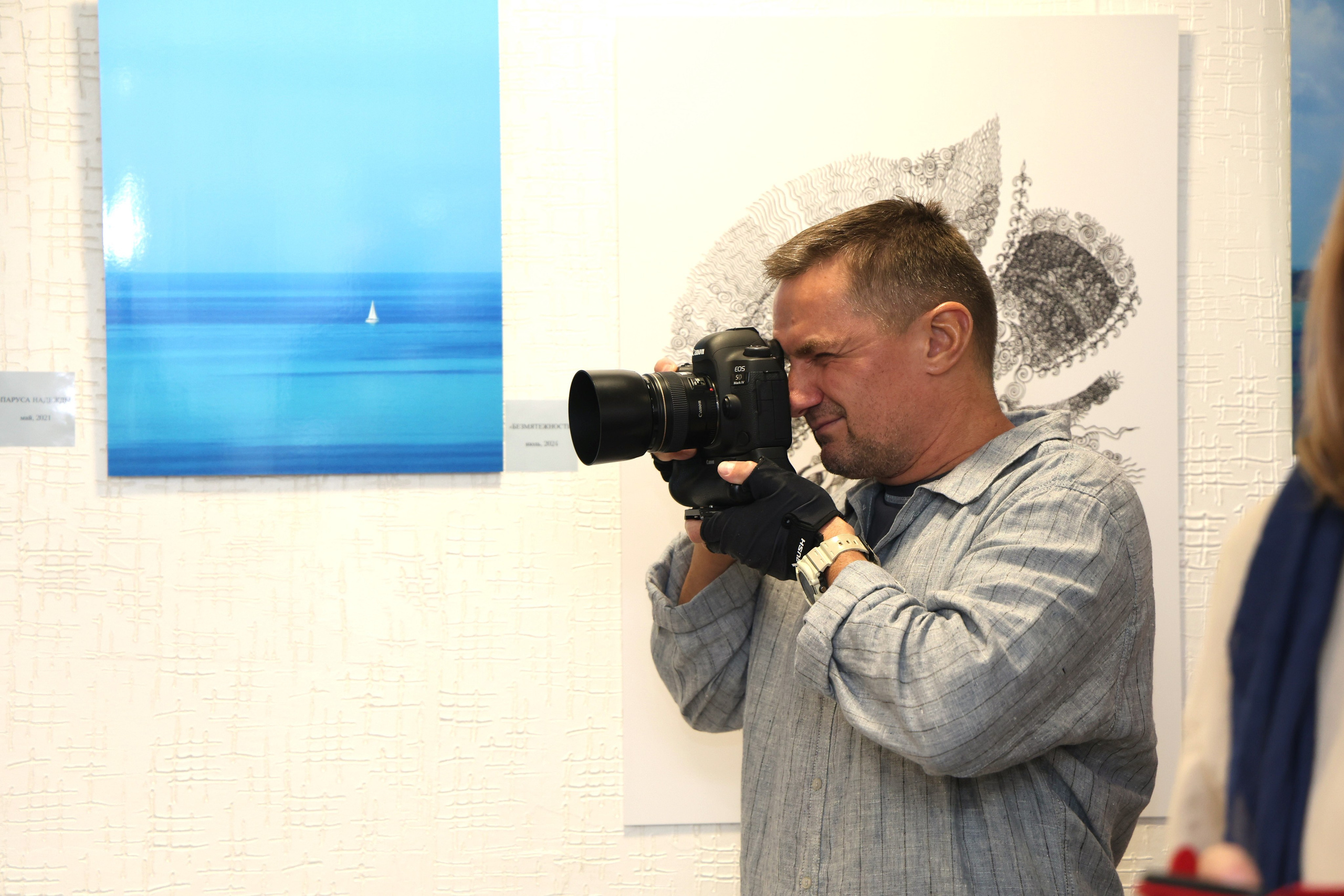 Открытие выставки в АРТ-пространстве Ники Сухаревой «Чёрное море». Фотограф в Геленджике Нина Небесная