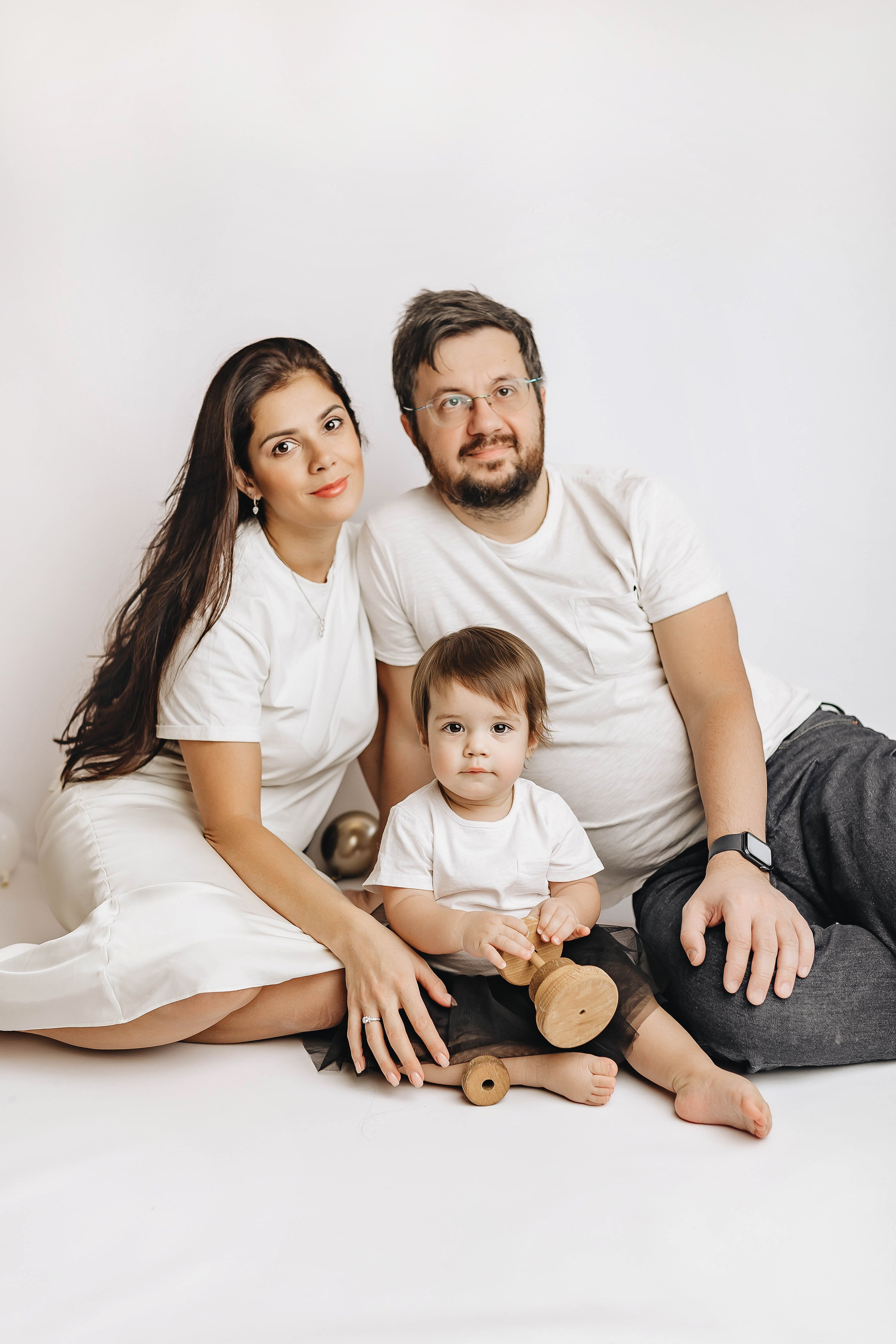 Семейные фото на годиках. Фотограф новорожденных Серпухов, Протвино, Москва I Марина Бурмистрова