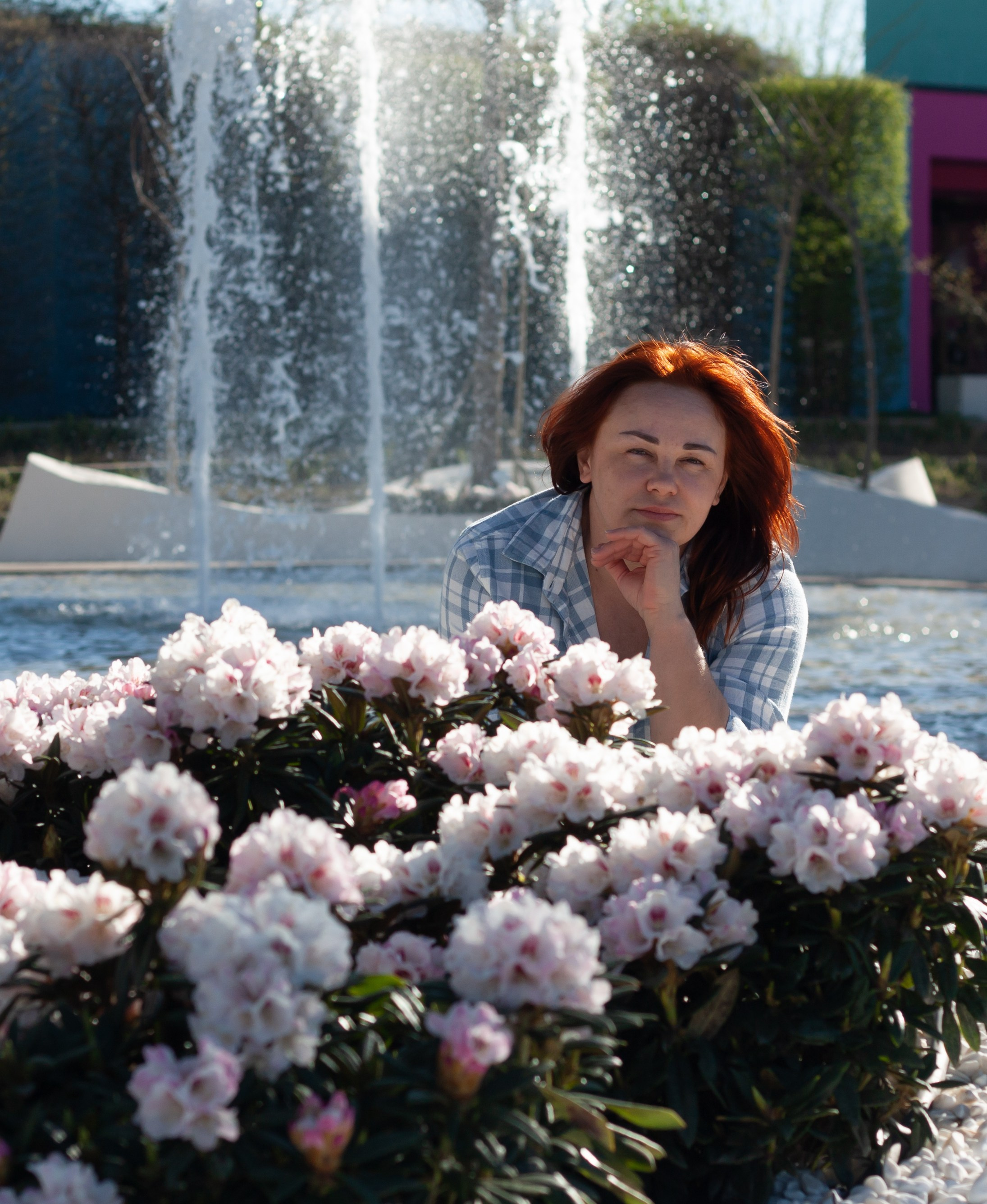 В парке. Фотограф