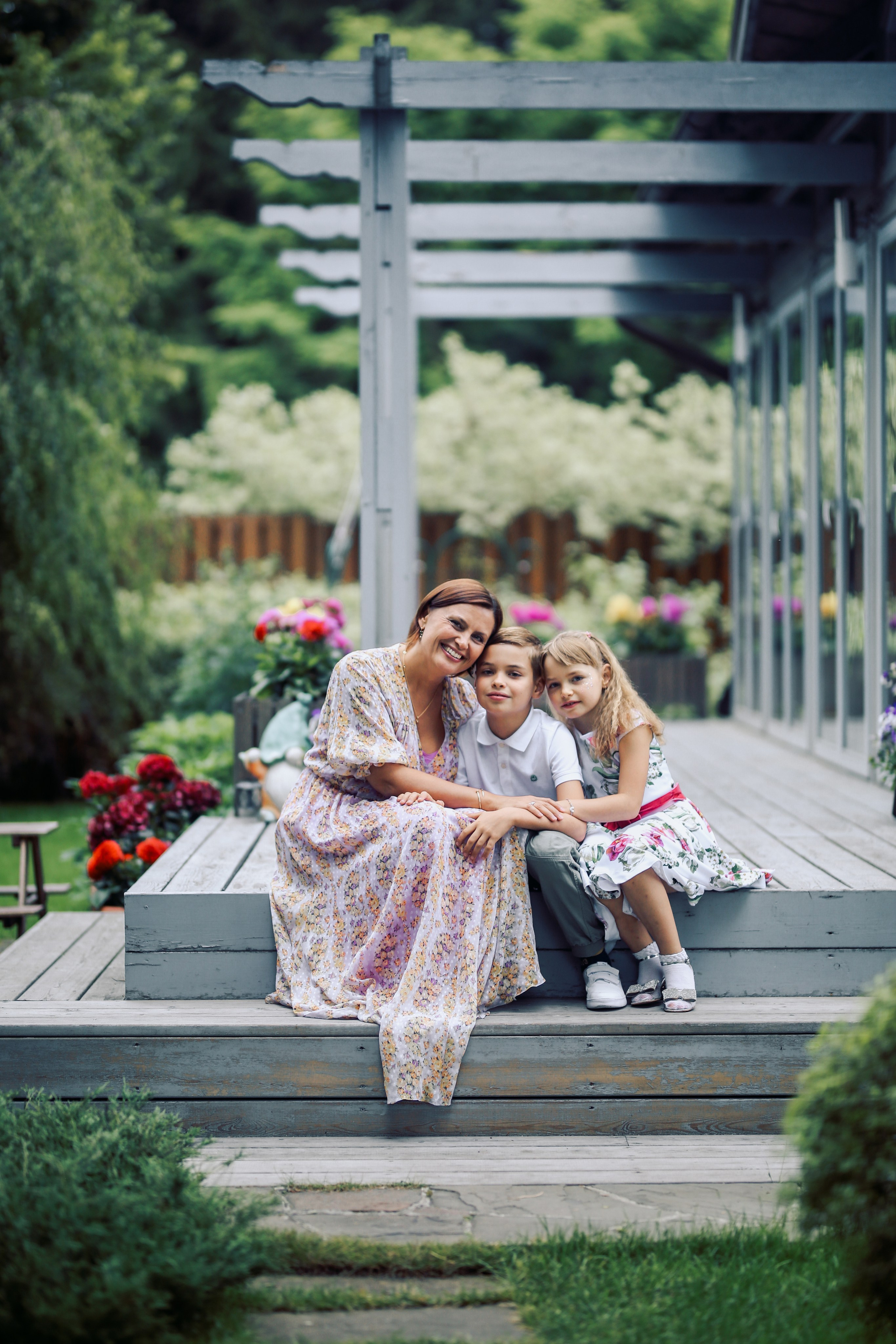 Юлия с семьей. Фотограф Анастасия Залевская