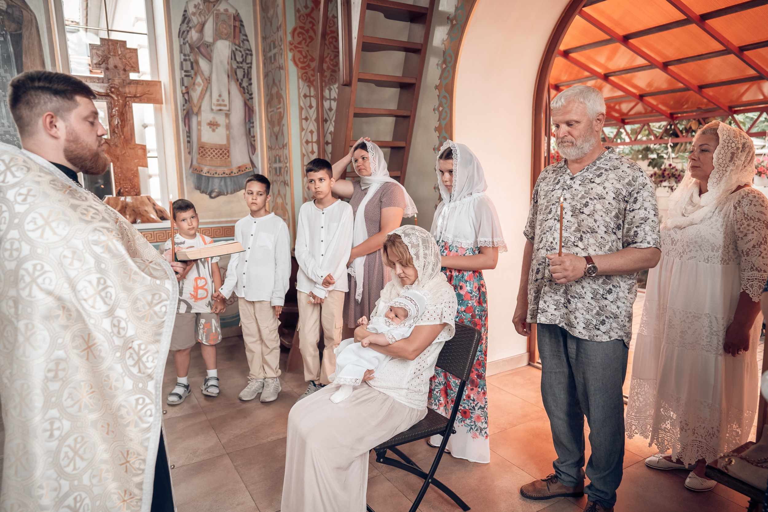 Крещение в храме св.Андрея Первозванного г. Севастополь. Церковный фотограф Севастополь