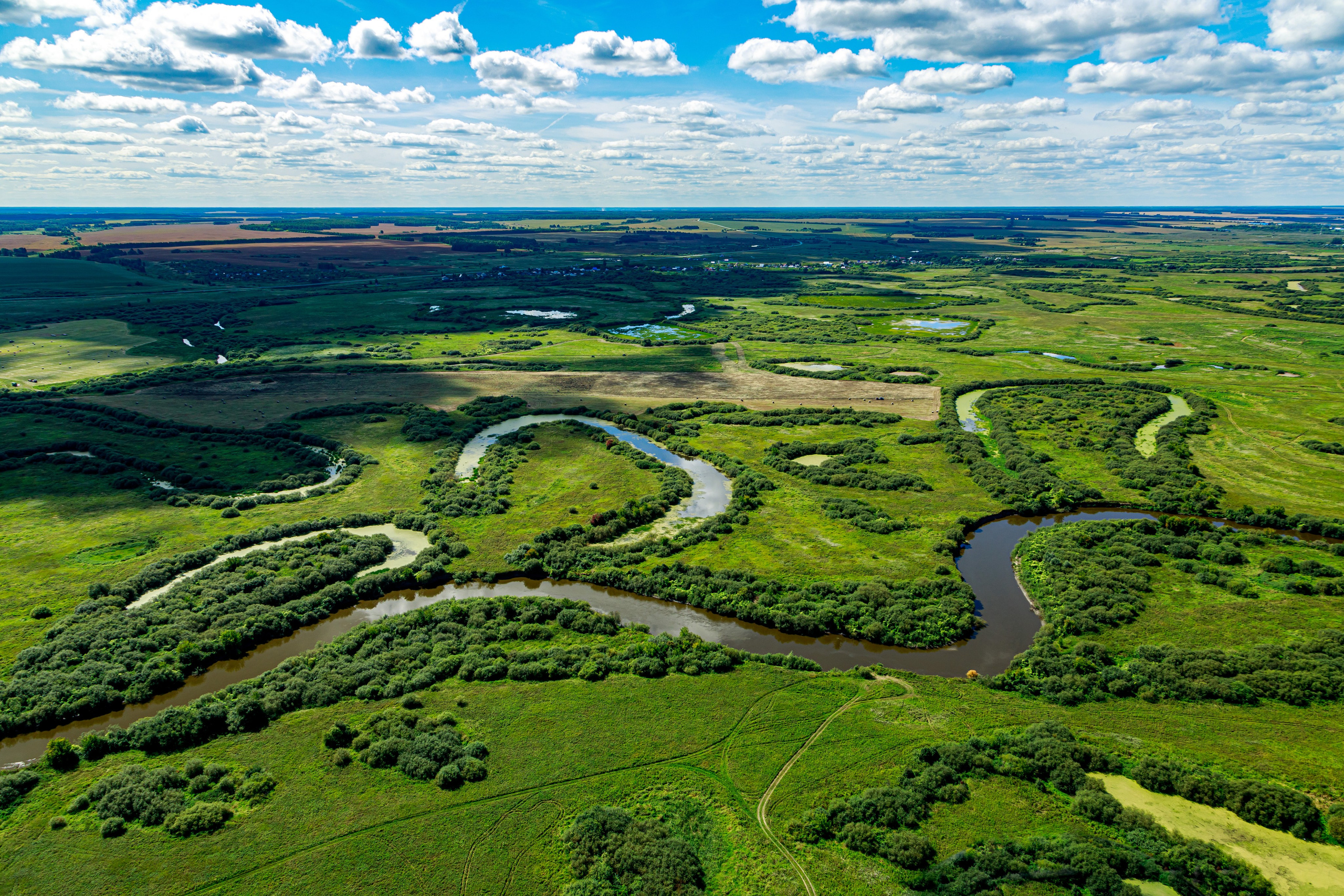 Город с высоты птичьего полёта. Фотограф Андрей Гузеев