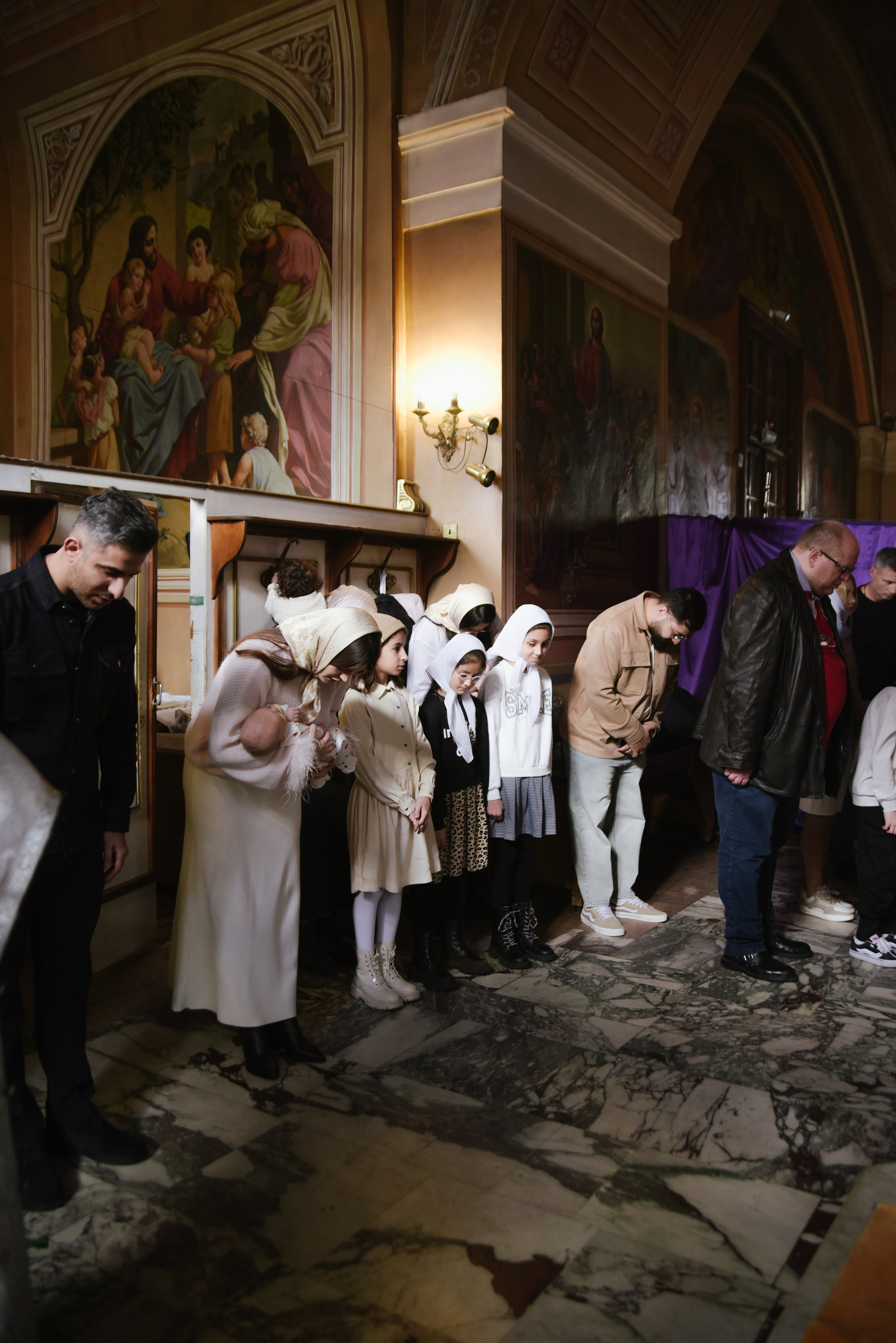 Таинство крещения Савва Храм Воскресения Словущего в Даниловской Слободе. Фотограф Лола Волна, город Москва