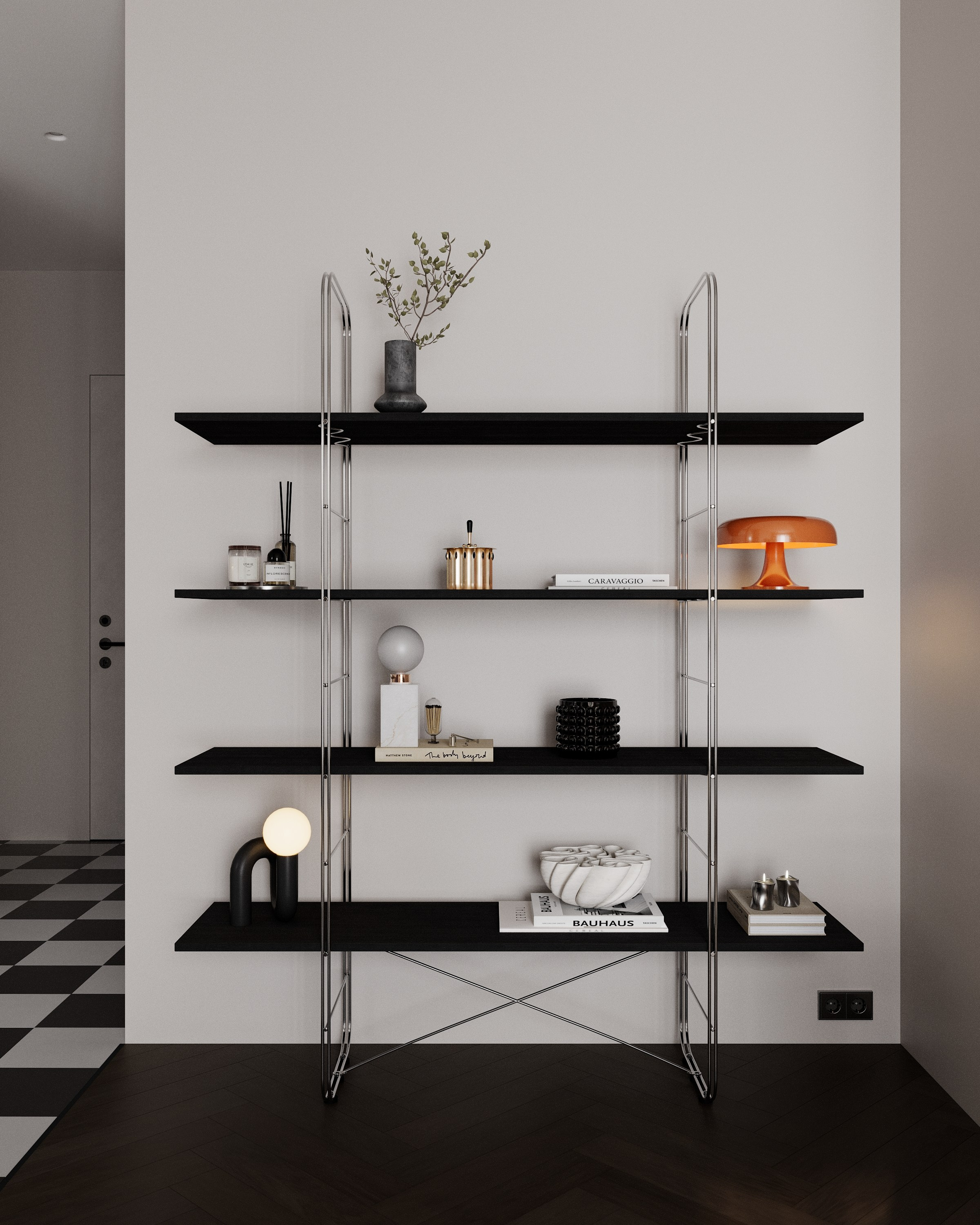 Metal & Leather. 3D визуализация интерьеров — Ирина