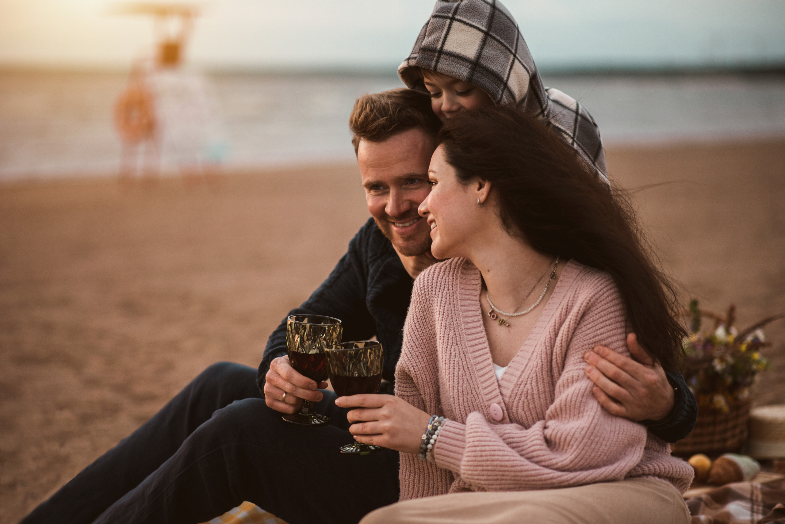 Наташа, Лёша и Егор. Пикник у залива. Семейный и детский фотограф в Санкт-Петербурге Светлана Юрьева