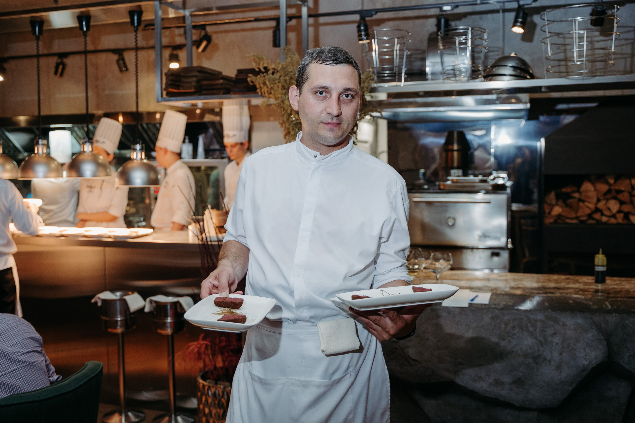 Открытый ужин с Mishlen Шеф Поварами. Репортажный и свадебный фотограф в Москве Рая Небогатова