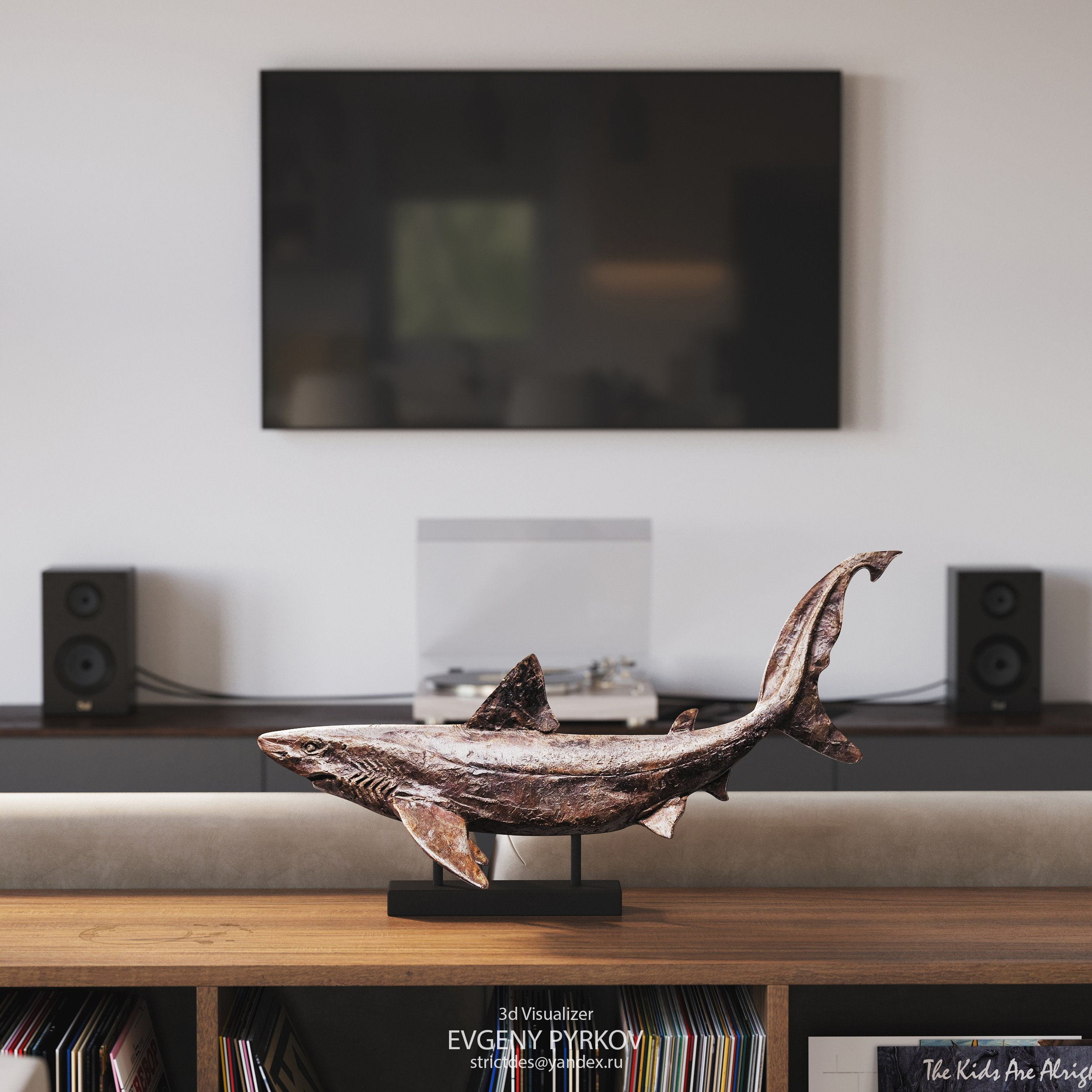 Кухня — гостиная в частном доме.Клиент: Михайлова Елена. Евгений Пырков — 3d визуализатор интерьеров и экстерьеров России