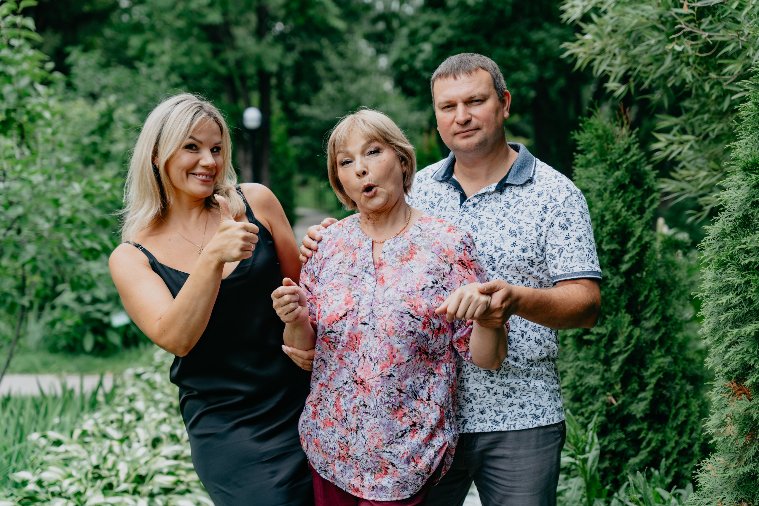 В ботаническом саду на день рождения бабушки