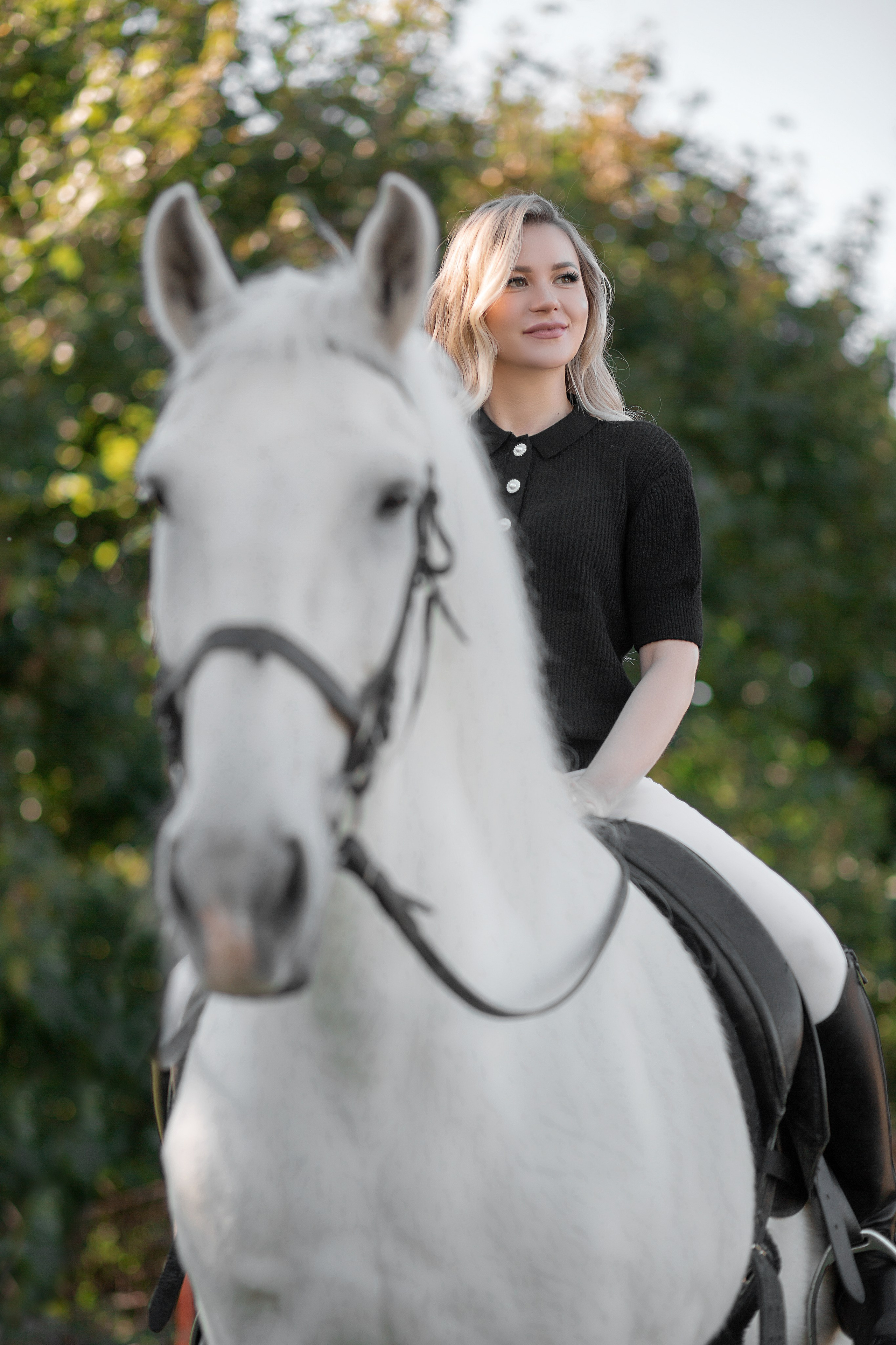 Наталья и Воробей. Фотосессия с лошадьми в Нижнем Новгороде