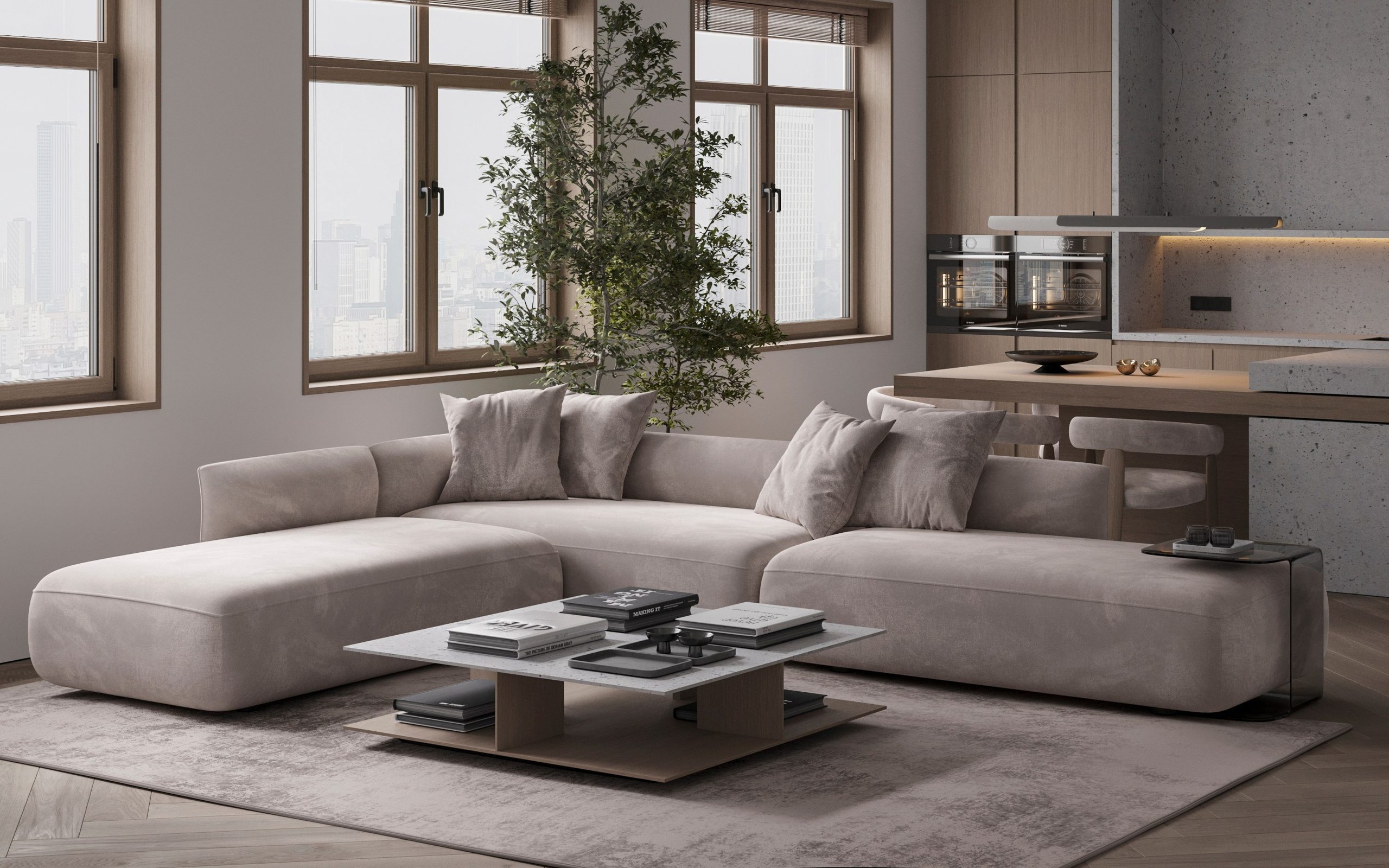 Кухня-гостиная. Kindhard-design