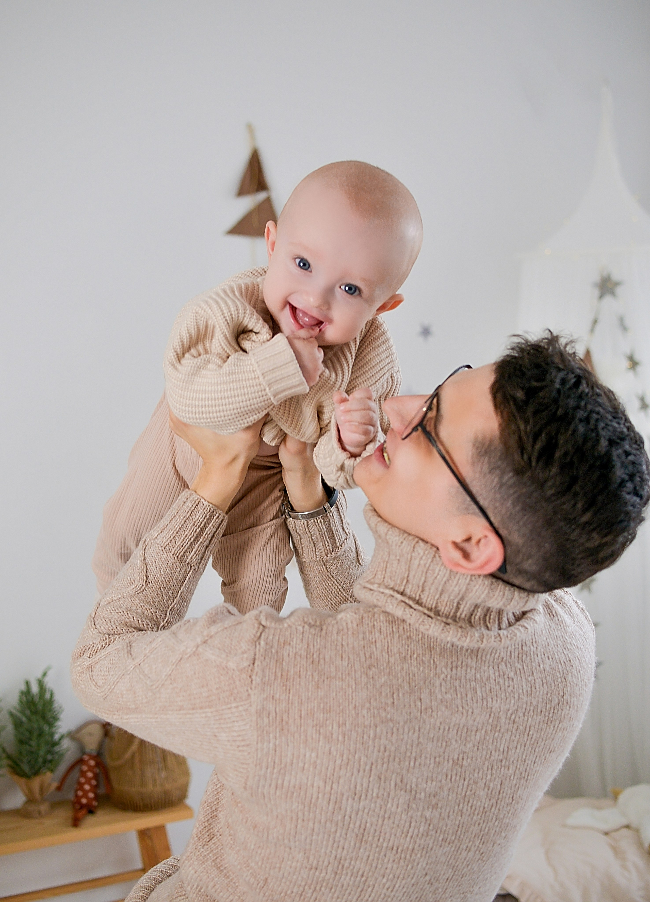 Новогодняя семейная фотосессия в Краснодаре 2023-2024. Фотограф новорожденных Краснодар Малышенко Надежда