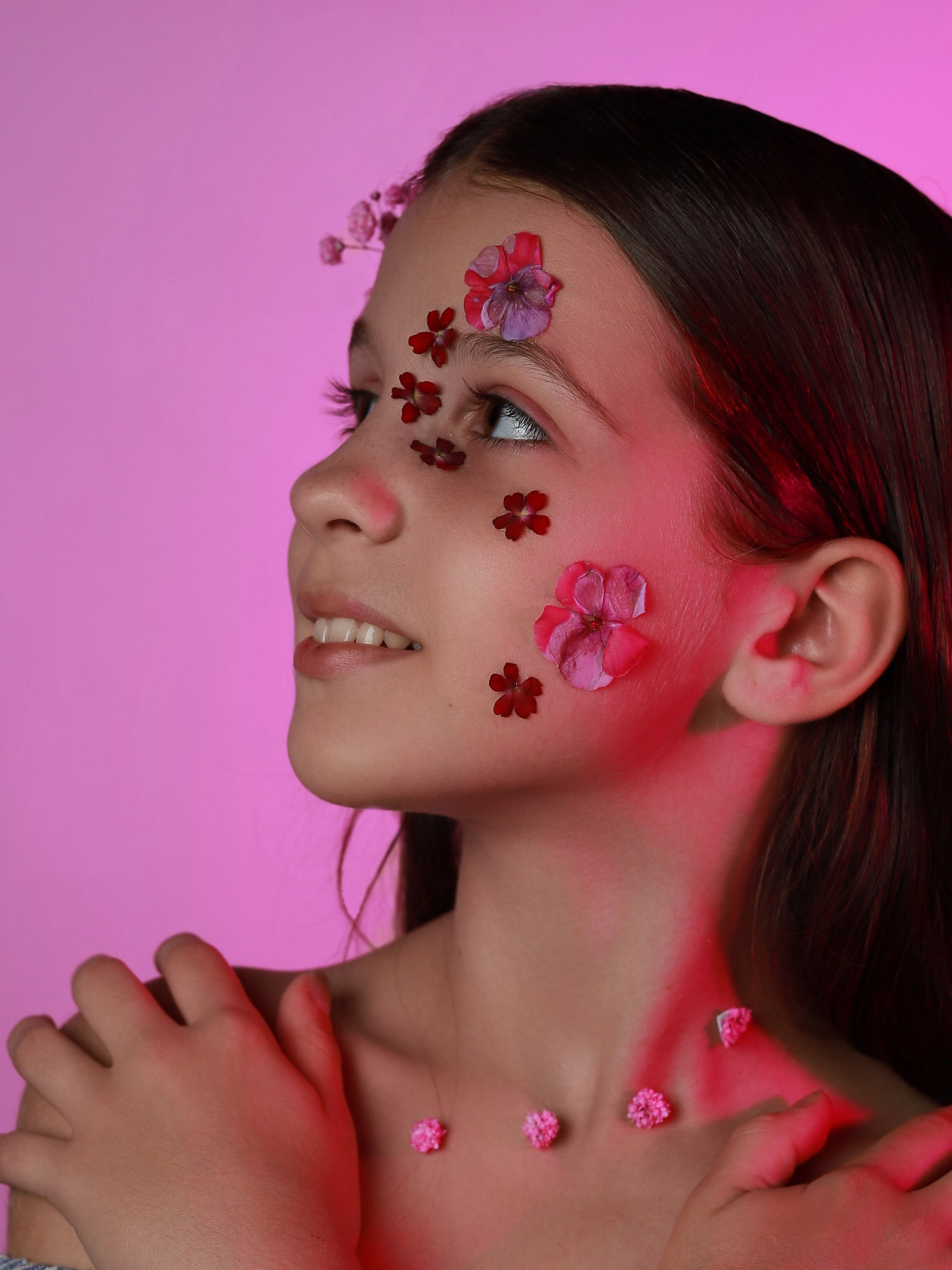 Портреты с цветами. Фотограф Юлия Мальцева