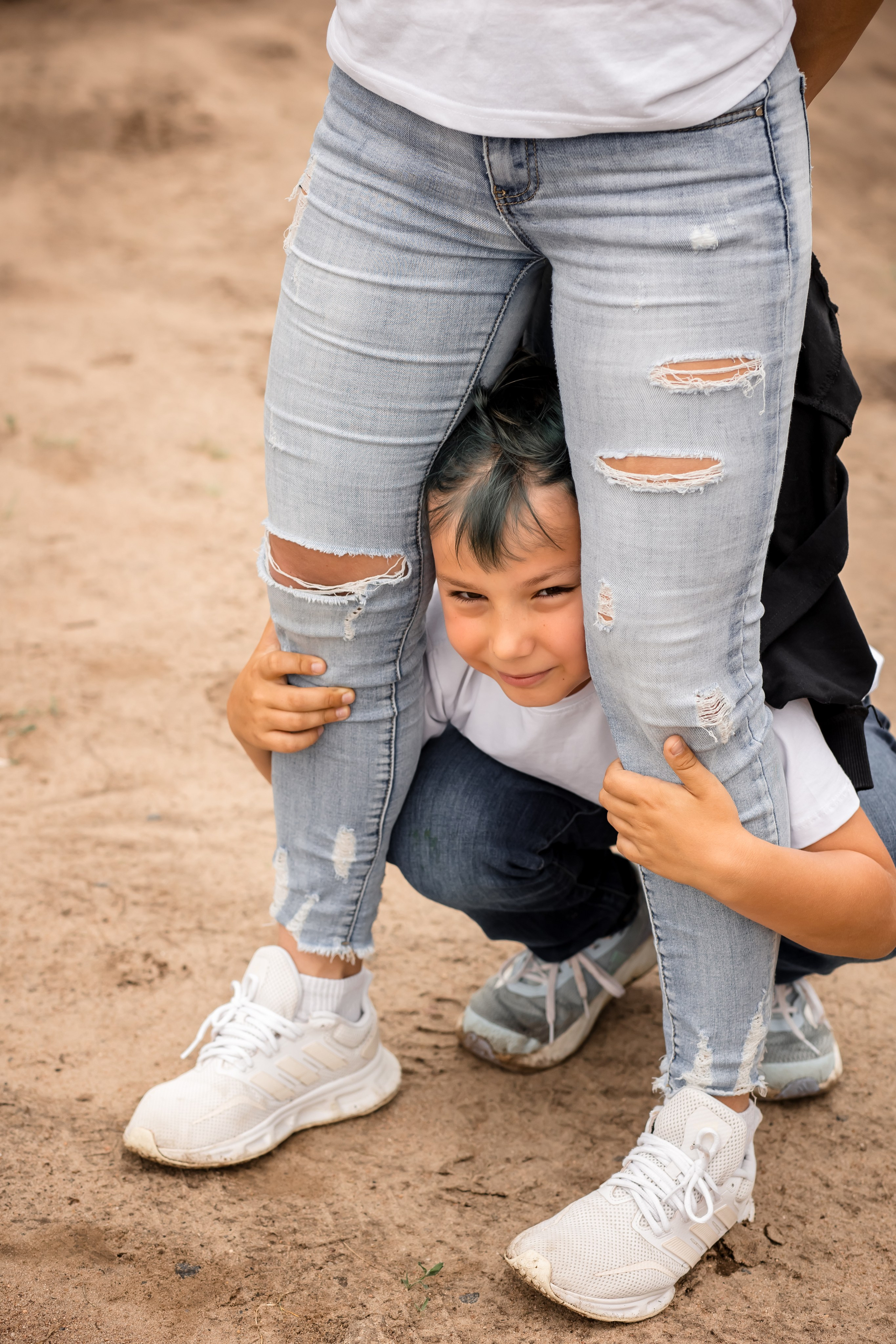 Катя с детками