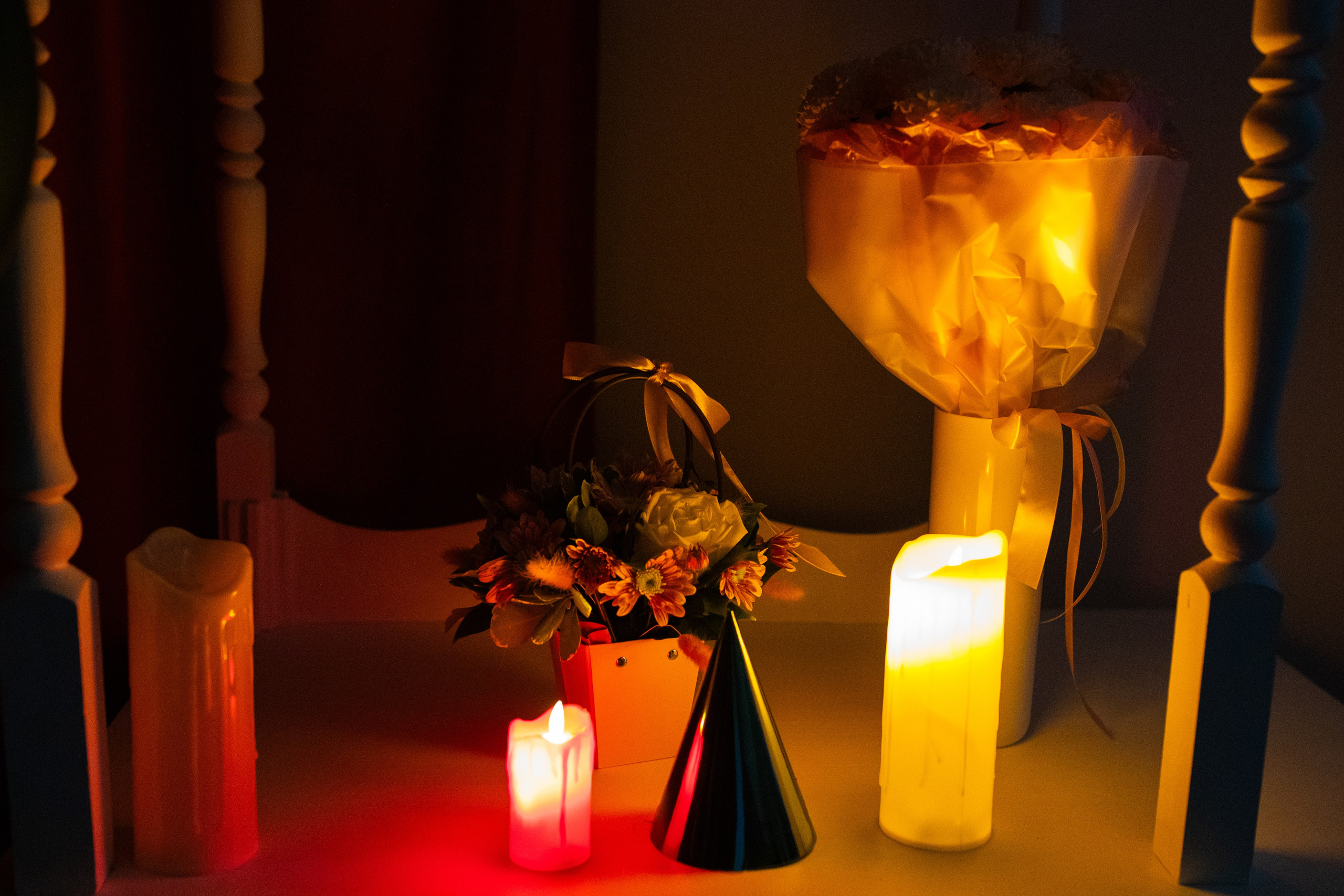 Гринч или как выключили свет в лофте вечером) атмосферные фото детского праздника со свечами и фонариками. Фотограф в Новосибирске Ася Зверева