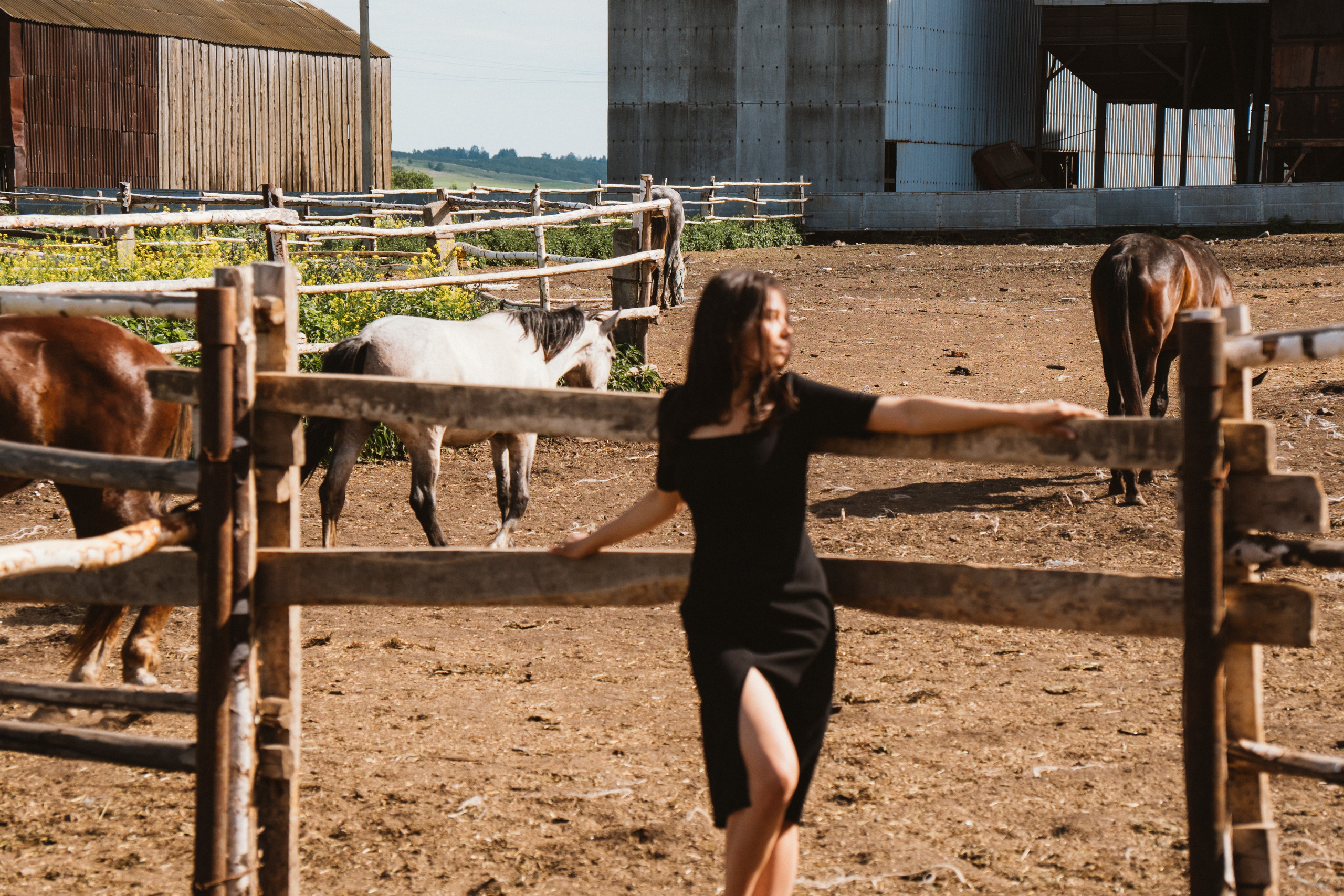 Софья и лошади. Портретный и семейный фотограф в Перми Мила Ульянова