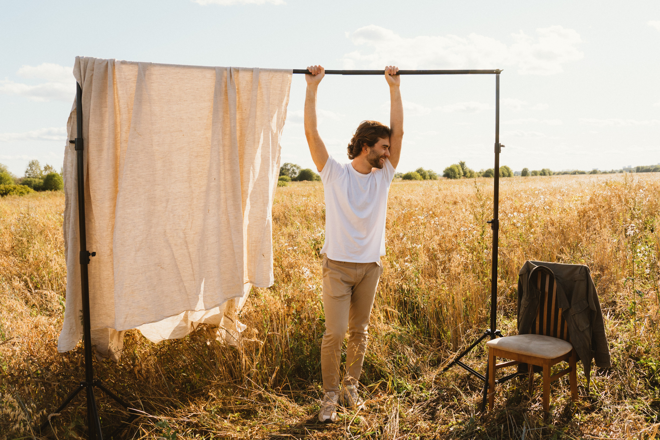 Иван и поле. Портретный и семейный фотограф в Перми Мила Ульянова