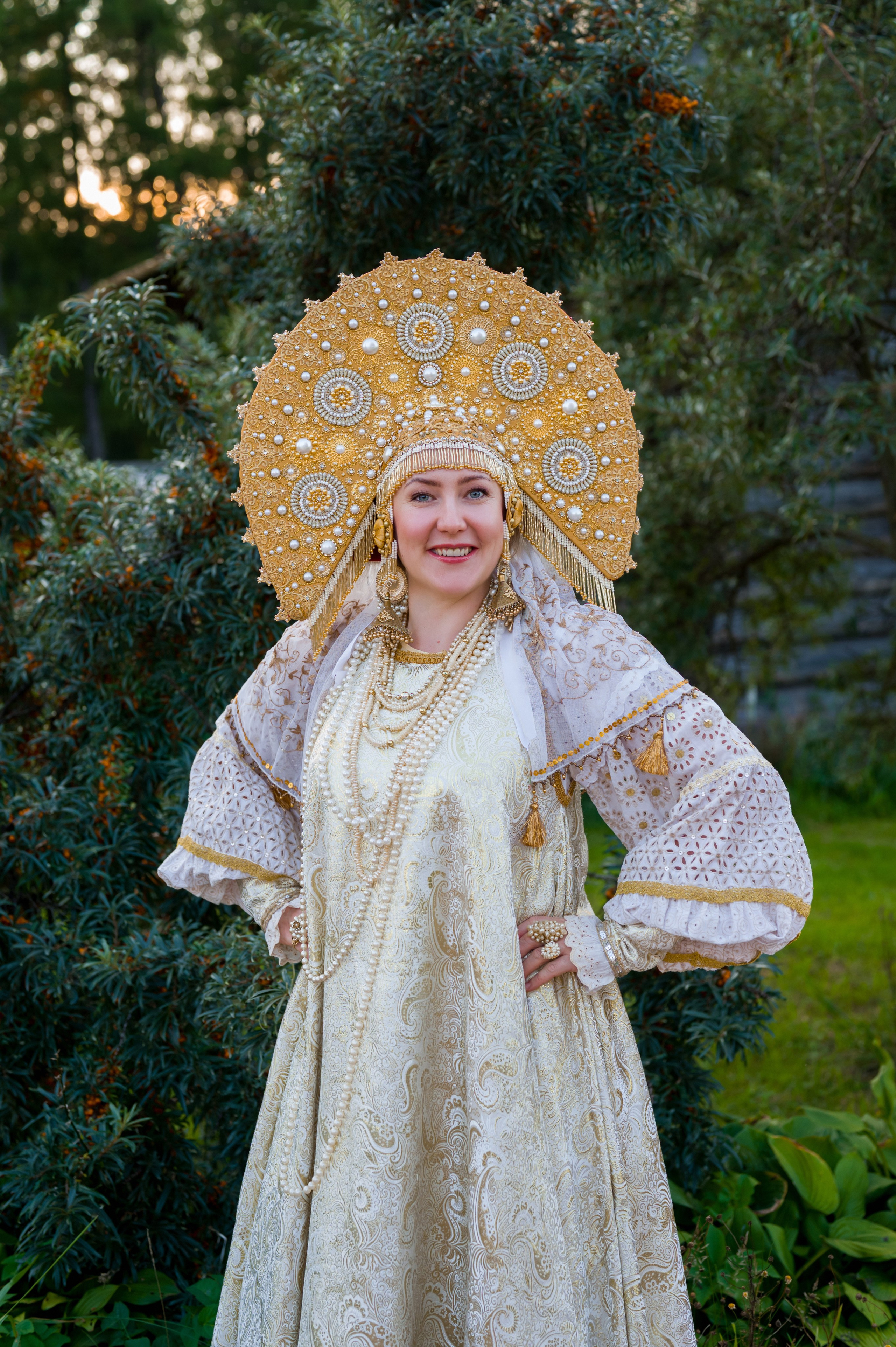 Фотосессия в русском национальном наряде. Фотограф Юлия Кондратьева