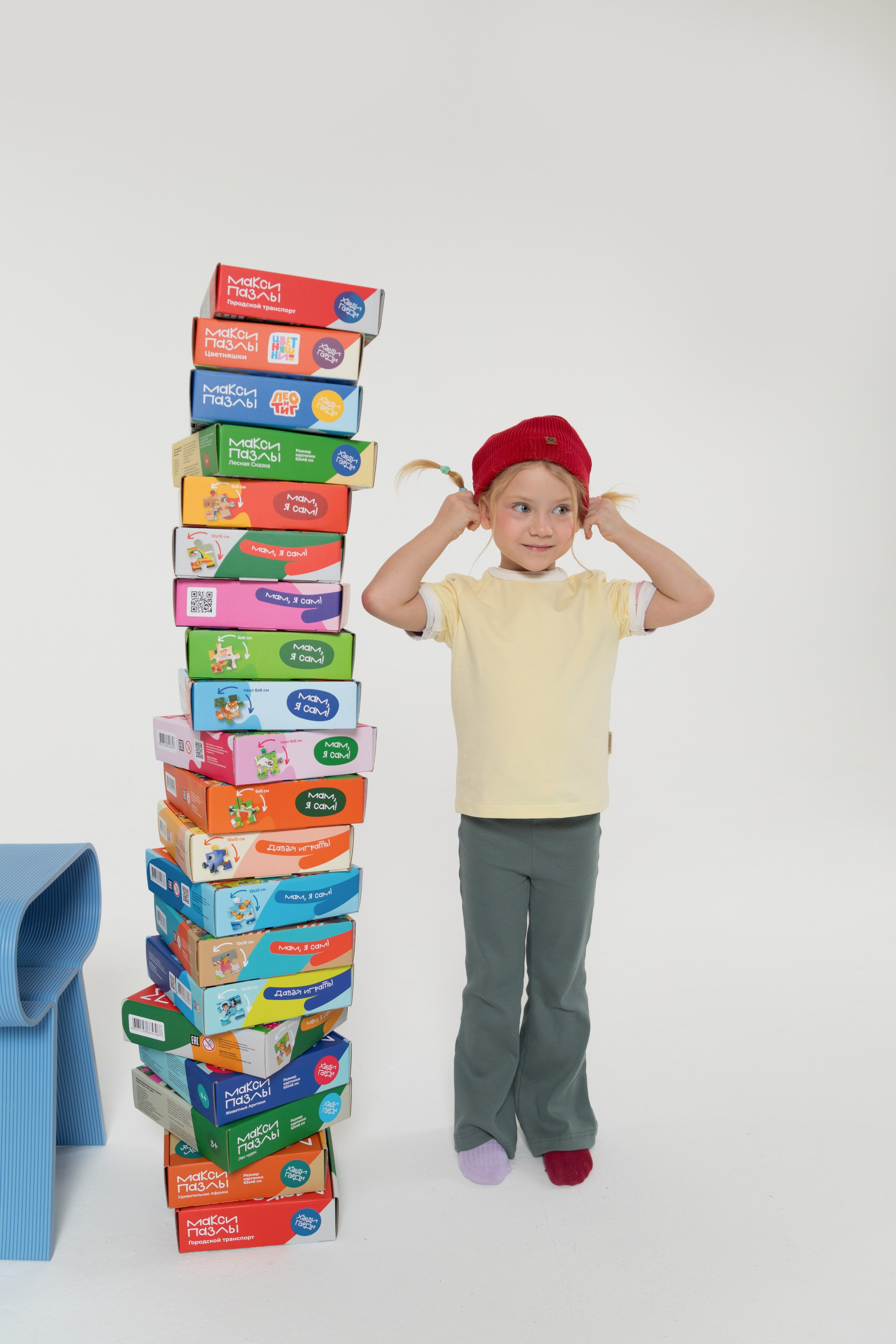 Имиджевая и каталожная съёмка для бренда детских пазлов. Детский и контент фотограф Надя Волкова Санкт-Петербург