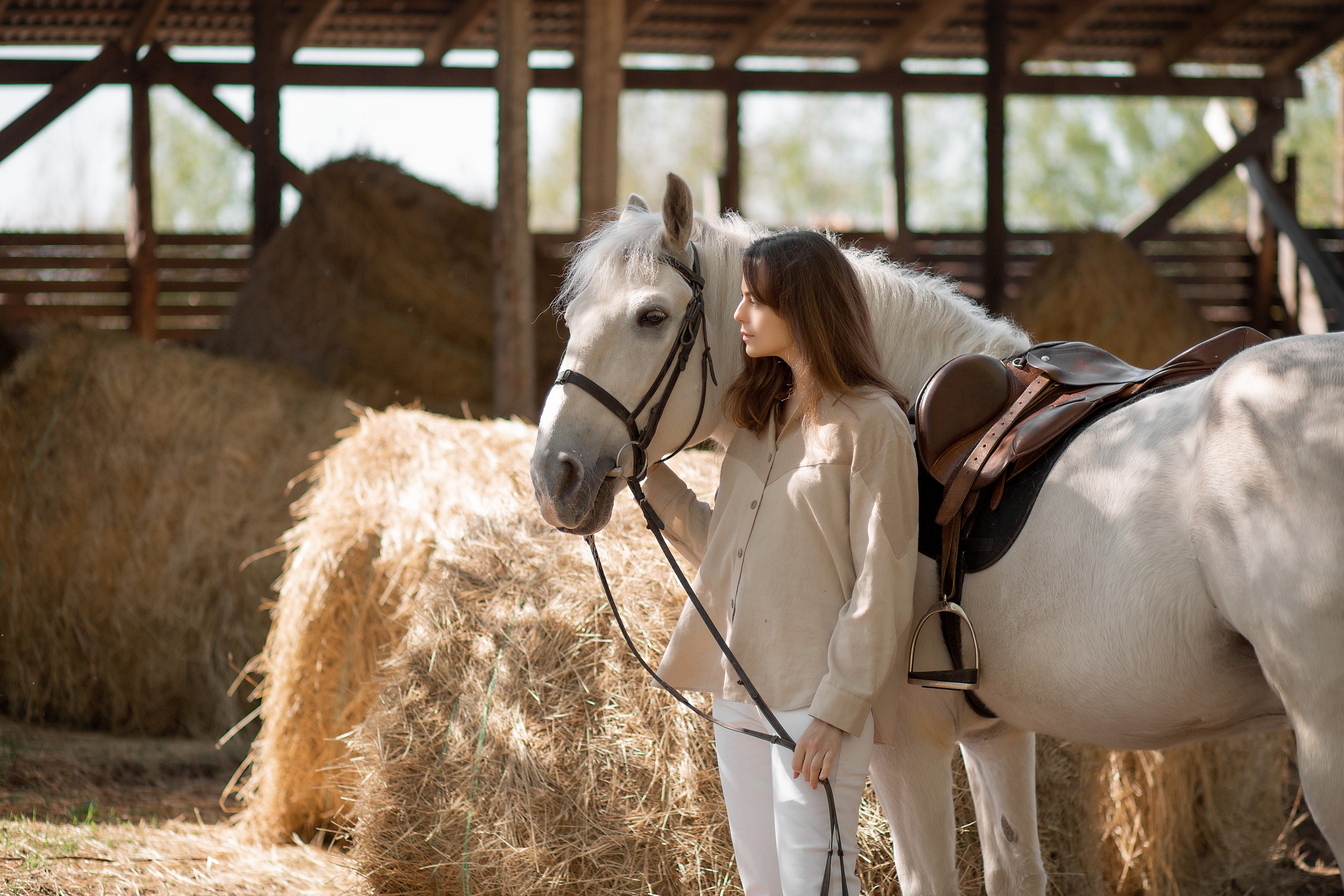 Фотосессия Марии с Воробьем. Фотосессия с лошадьми в Нижнем Новгороде