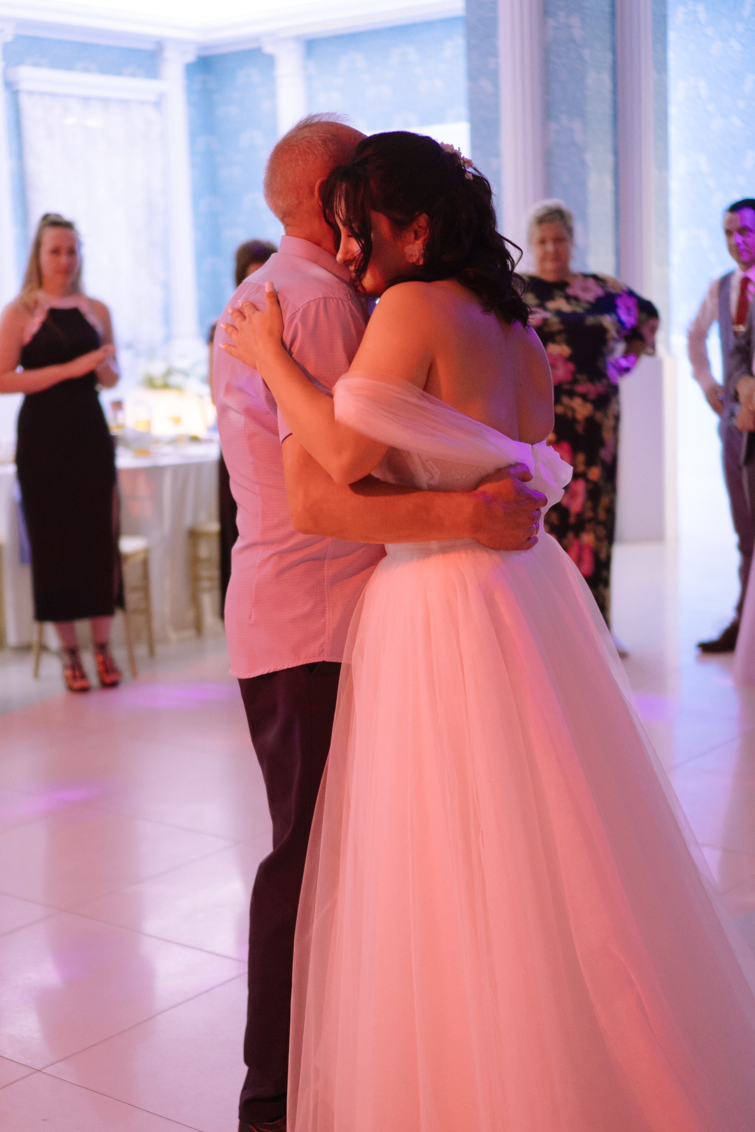 ТАНЕЦ ОТЦА И ДОЧЕРИ НА БАНКЕТЕ (СВАДЕБНАЯ ФОТОСЕСИИЯ БАНКЕТА). Профессиональный фотограф, Санкт-Петербург — Виктория Богомолова