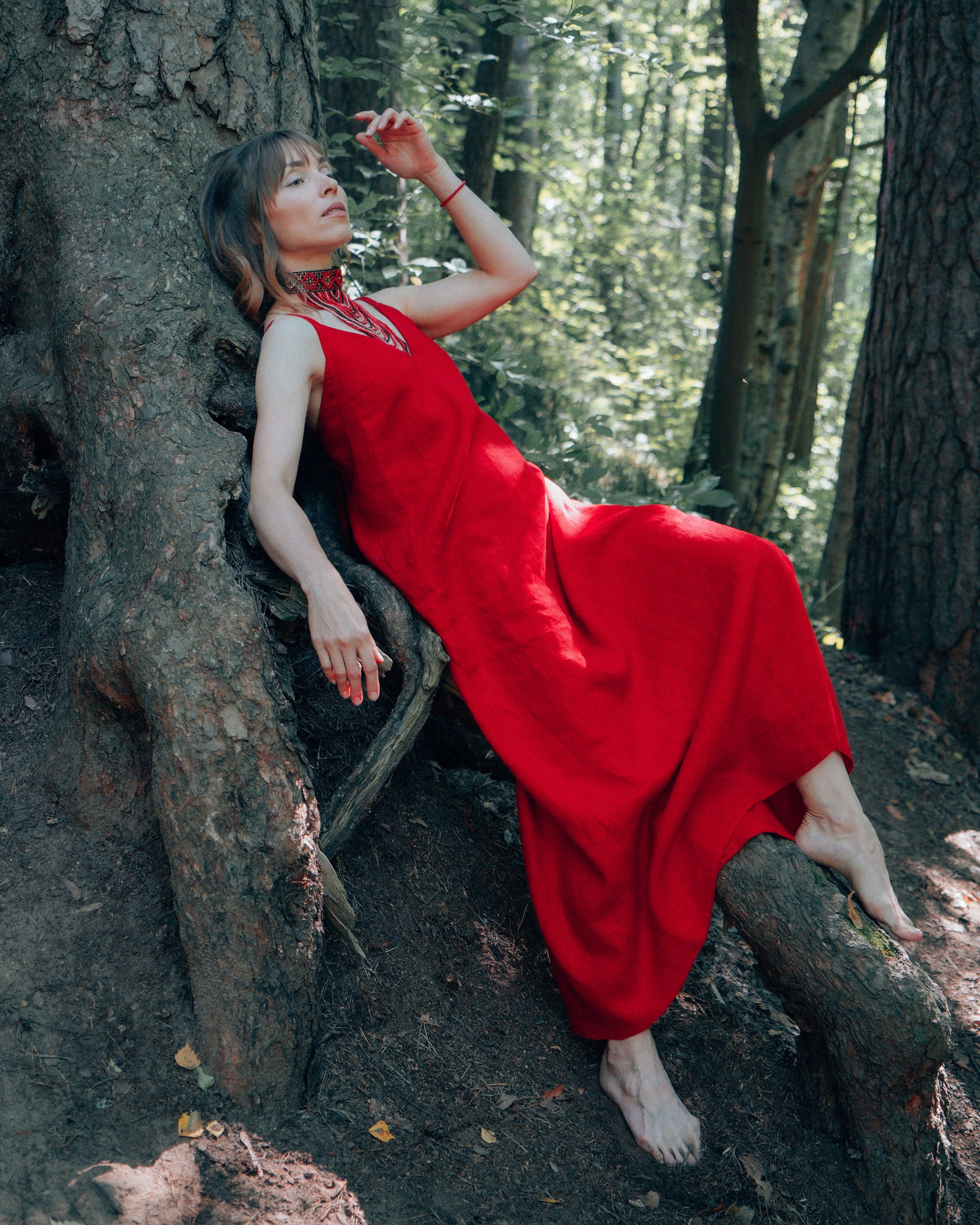 Фотосессия для Ольги и её новой коллекции платьев в Комарово. Светлана Гопанюк. Портретный фотограф. Санкт-Петербург. СПб