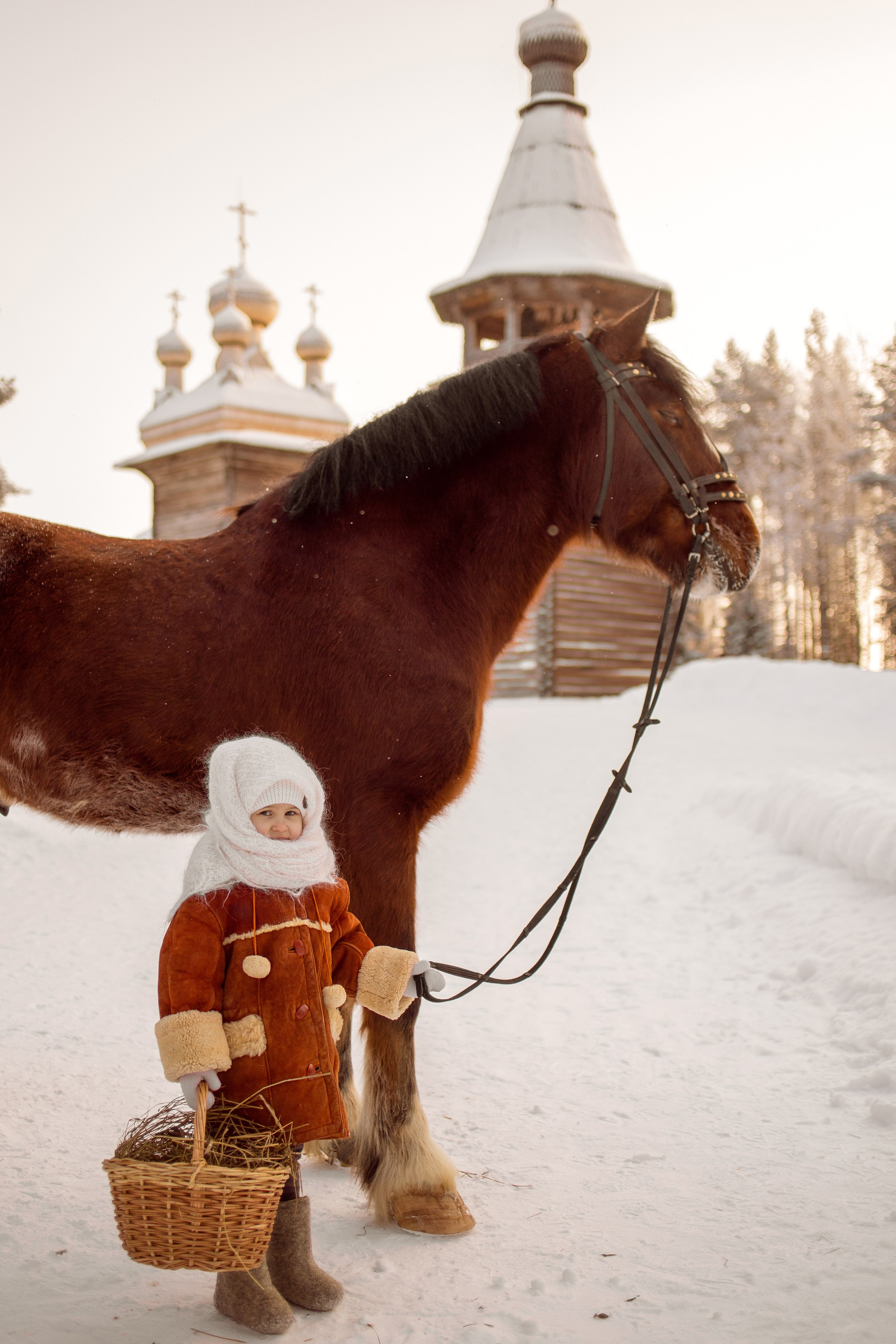 Фотосессия ребенка в русско-народном стиле