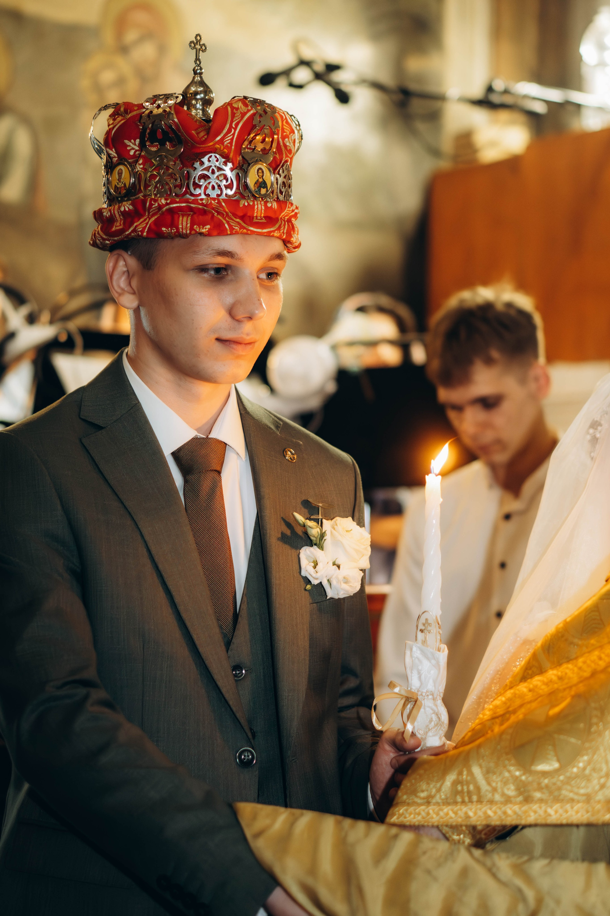 Венчание Поликарпа и Антонины Церковь Рождества Христова. Фотограф Москва Валерия Веденина